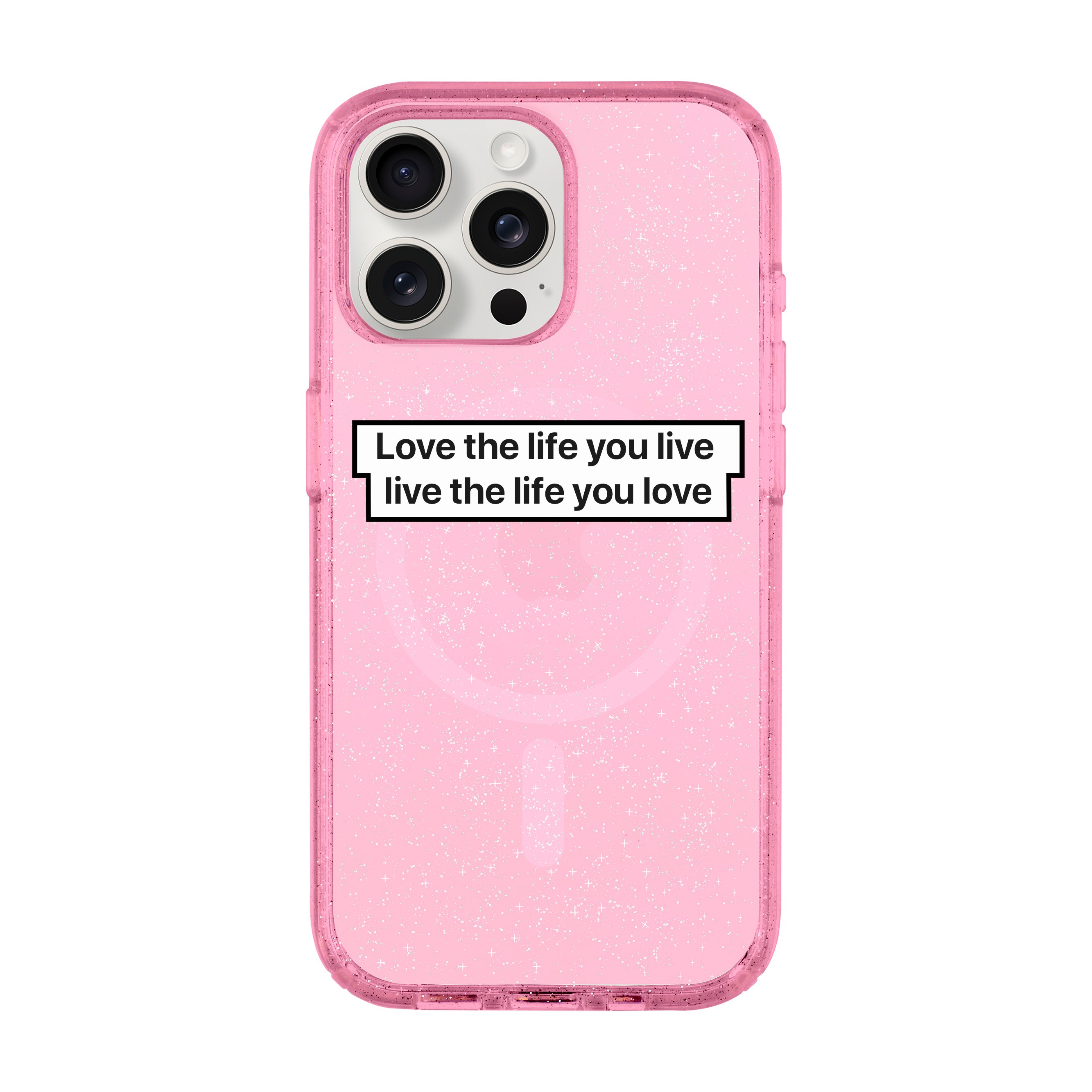 LOVE THE LIFE-iPhone Shiny Kılıf MagSafe Özellikli