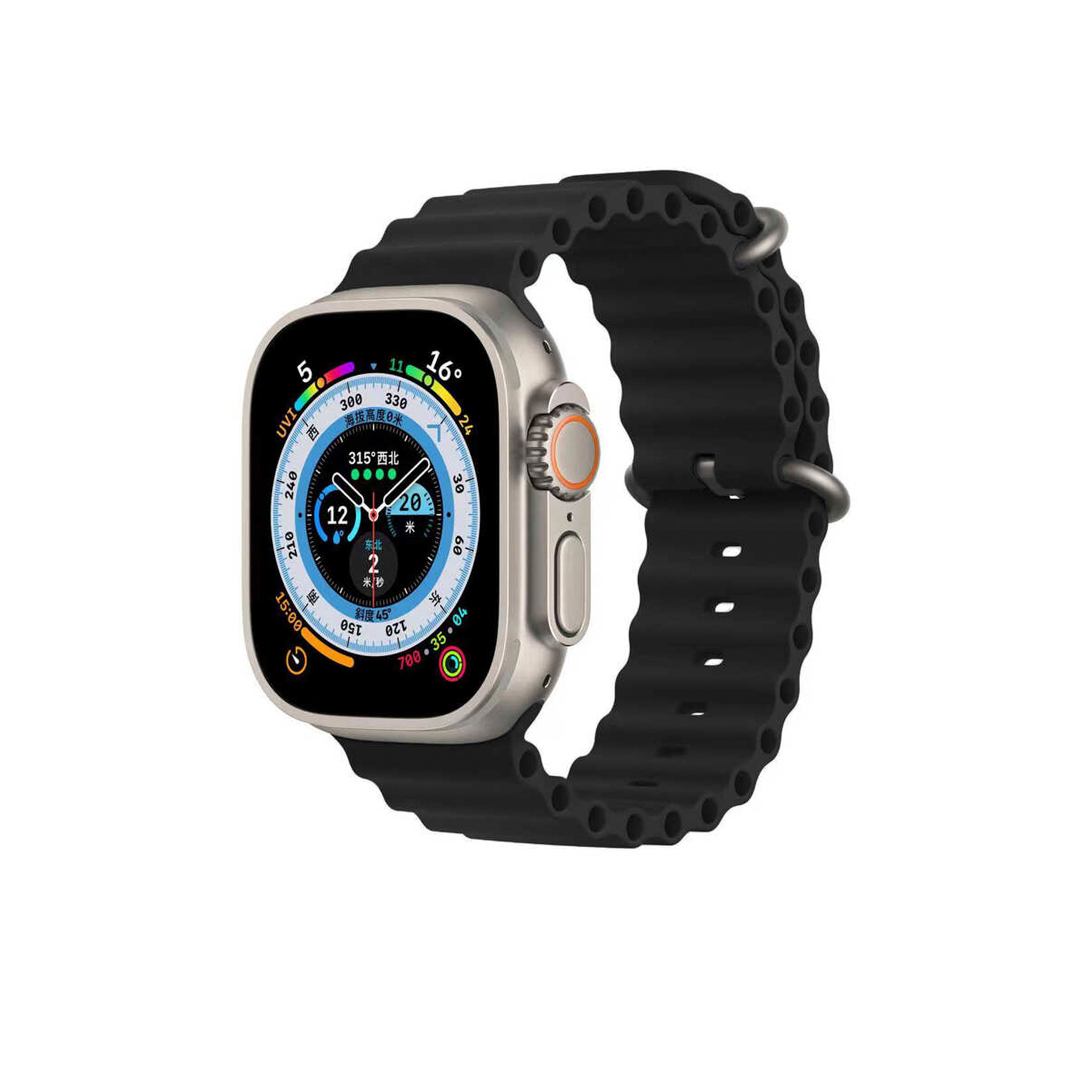 Apple Watch Bumpy Silicone Band-Black