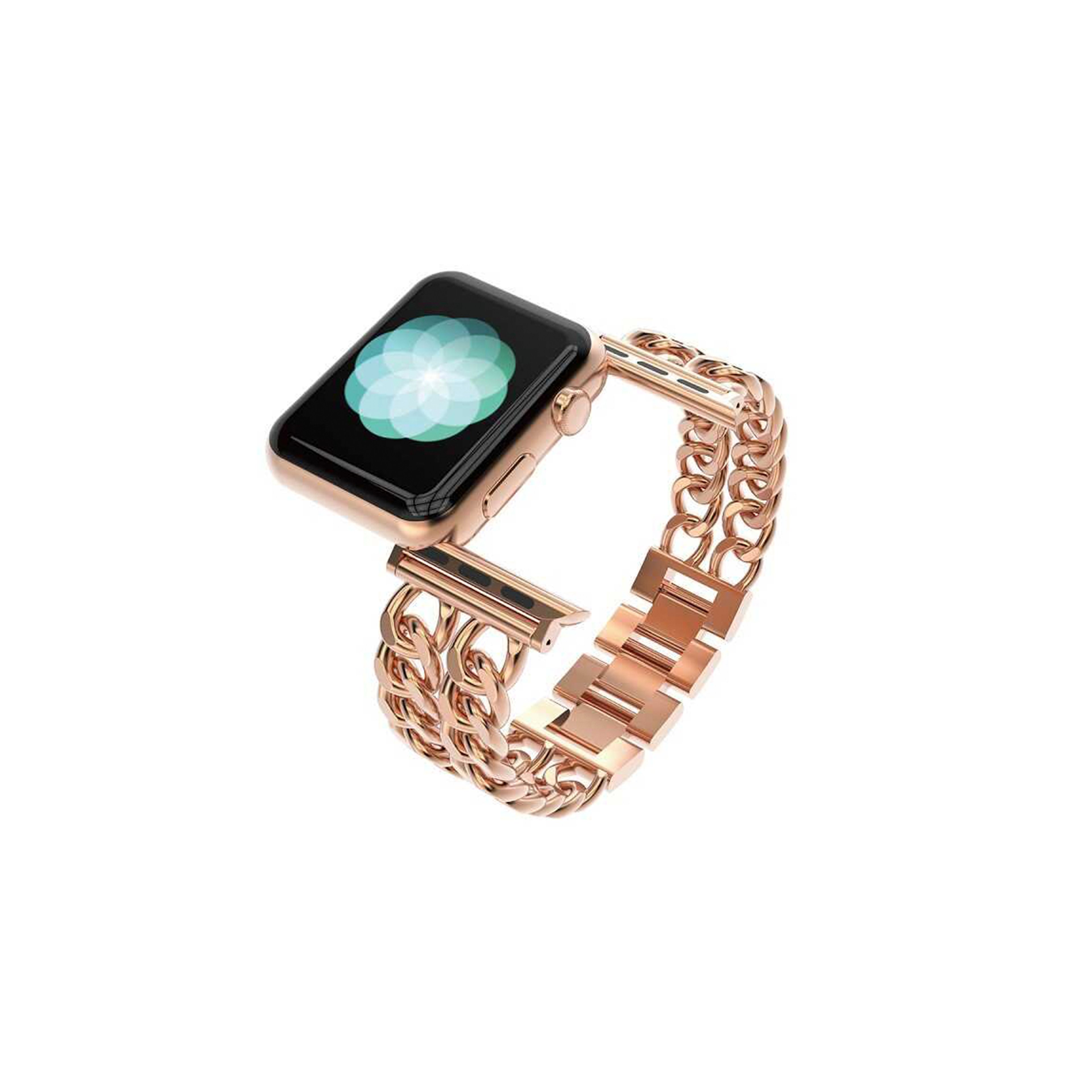 Apple Watch Force Chain Kordon-Rose Gold