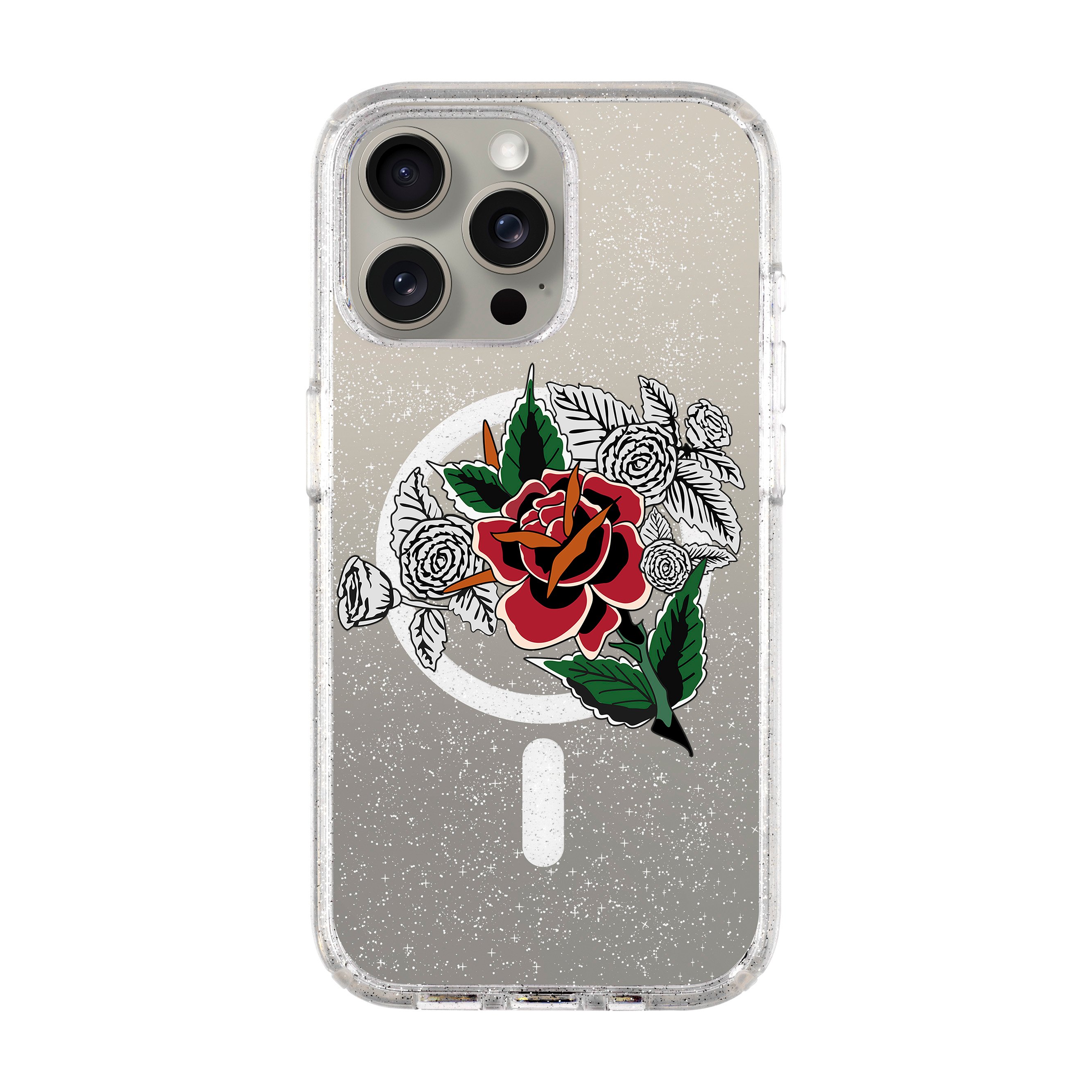 DRY ROSE-iPhone Shiny Case with MagSafe