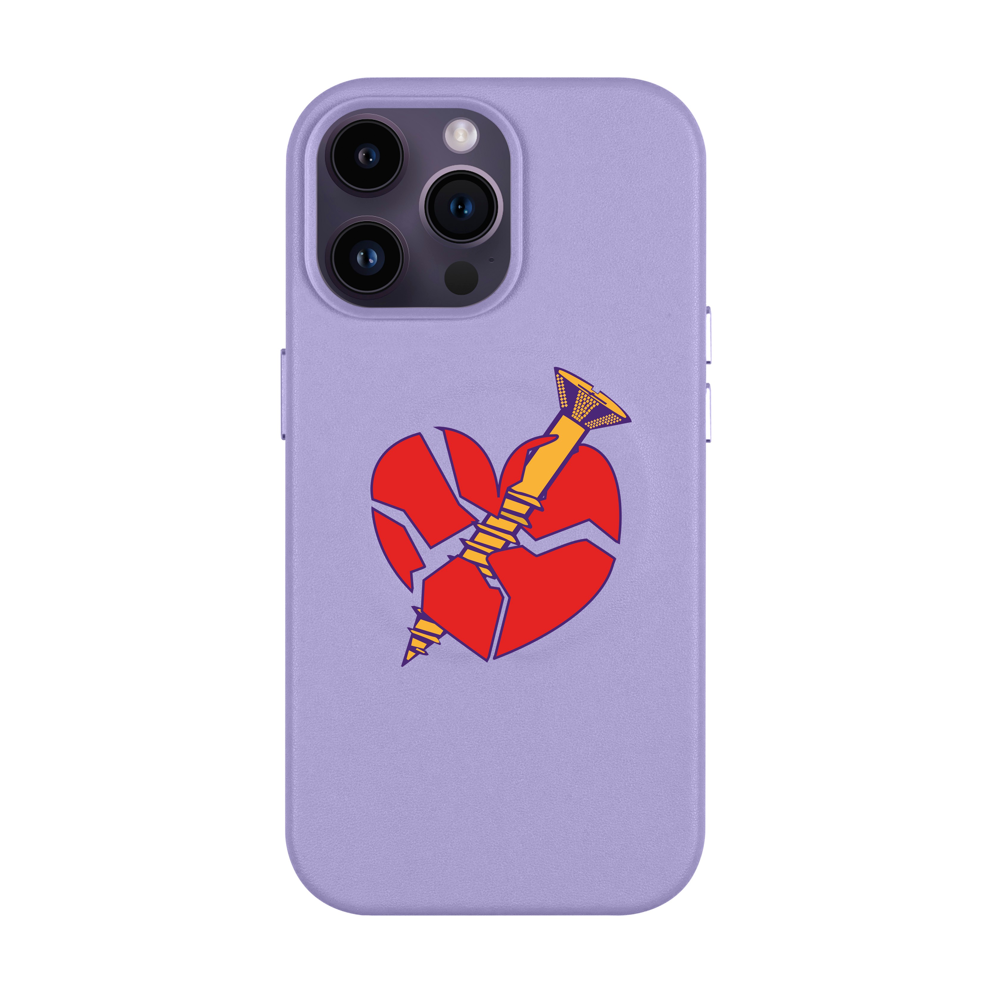 Broken Heart - iPhone Leather Case with MagSafe