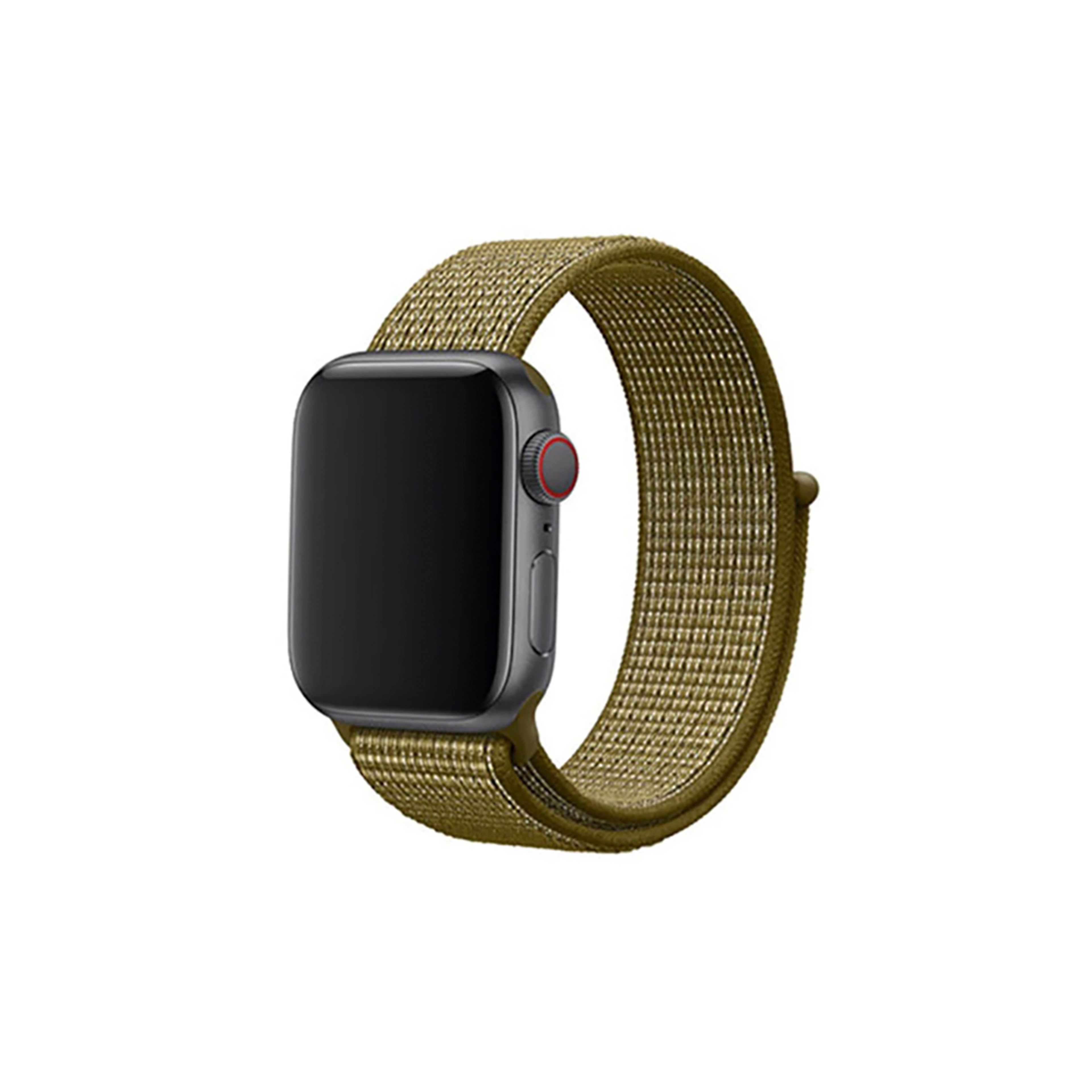 Apple Watch Velcro Kordon-Olive Flak