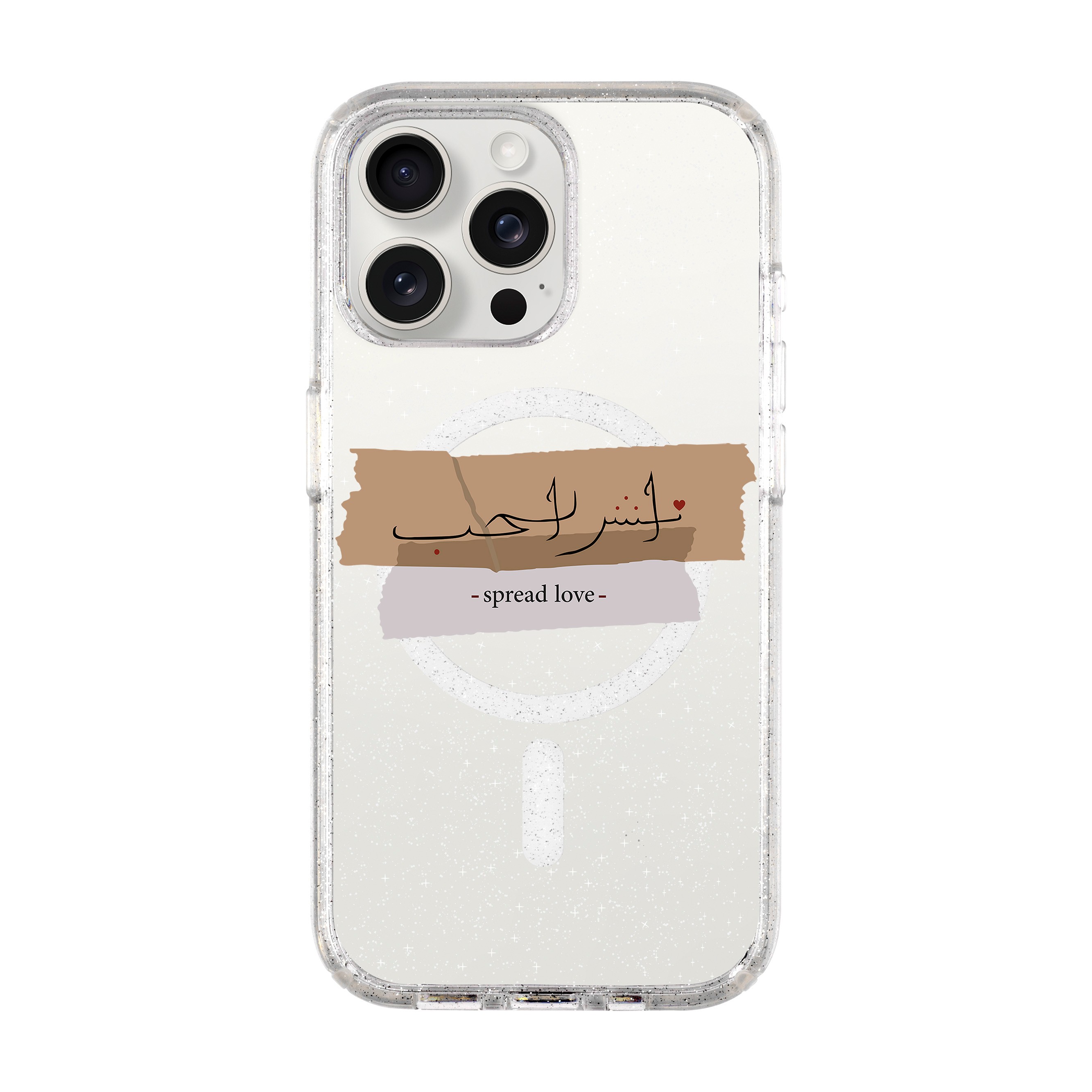 SPREAD LOVE-iPhone Shiny Case with MagSafe