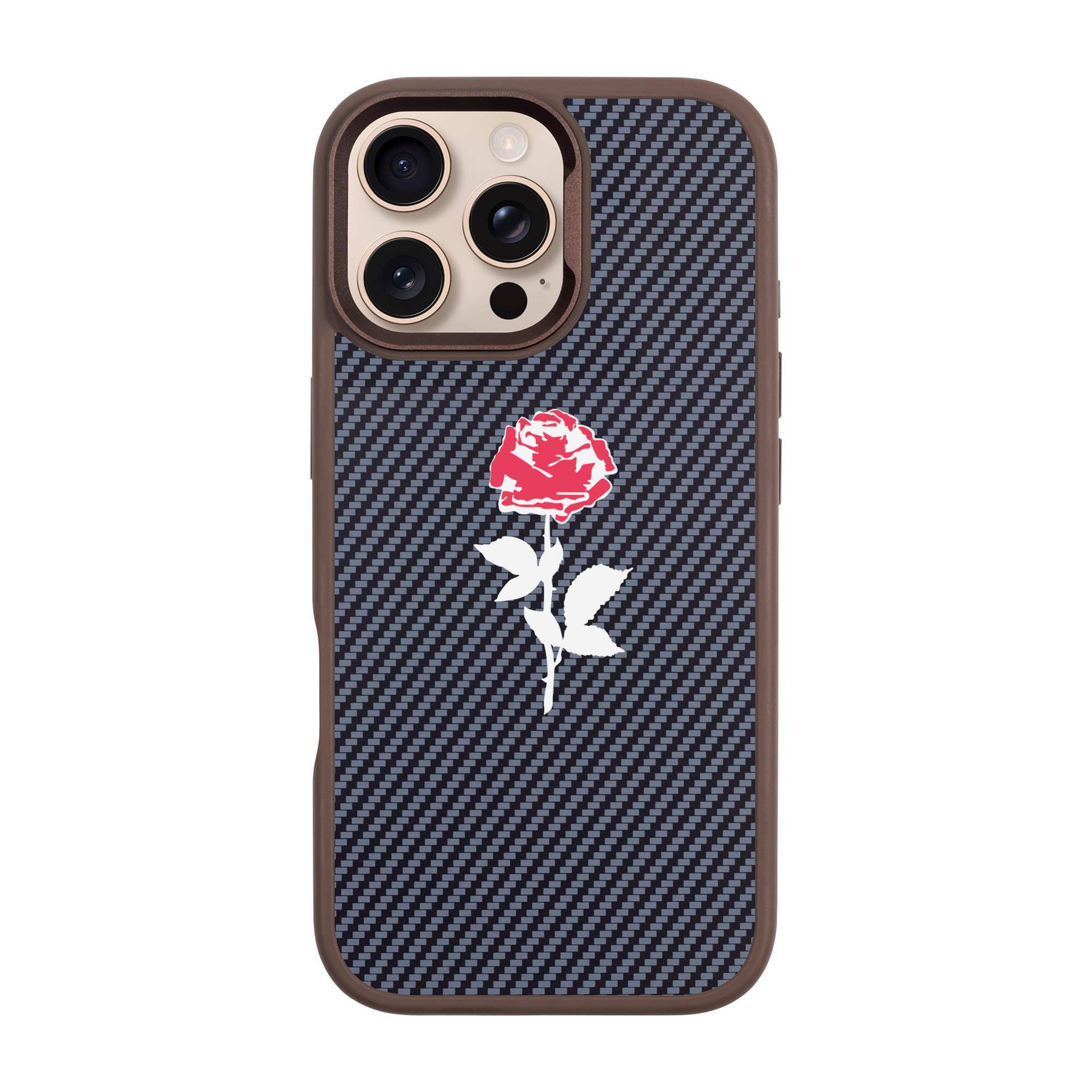 NATUREL ROSE-iPhone Plaid Kılıf MagSafe Özellikli