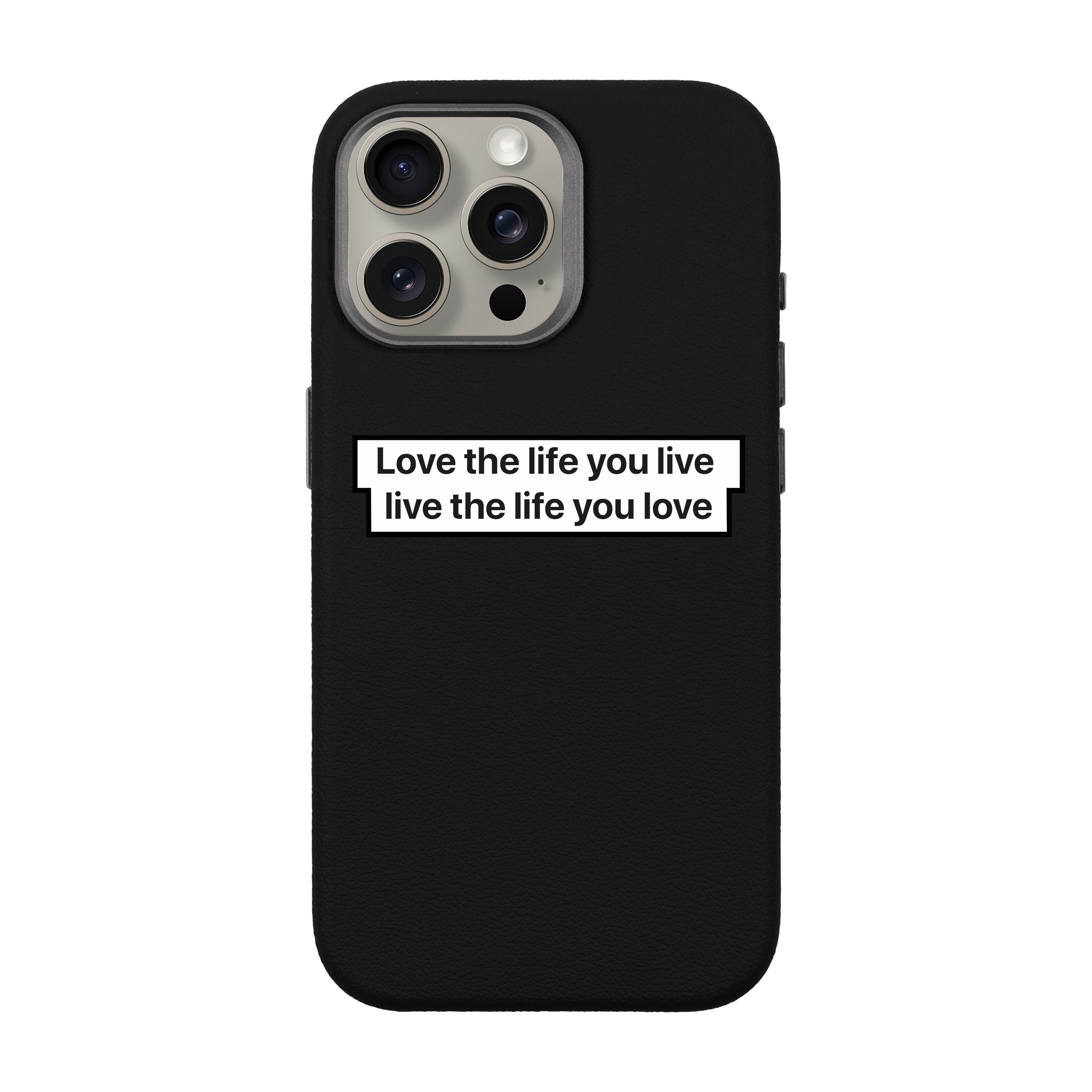 LOVE THE LIFE-iPhone Leather 15 Premium Case with MagSafe