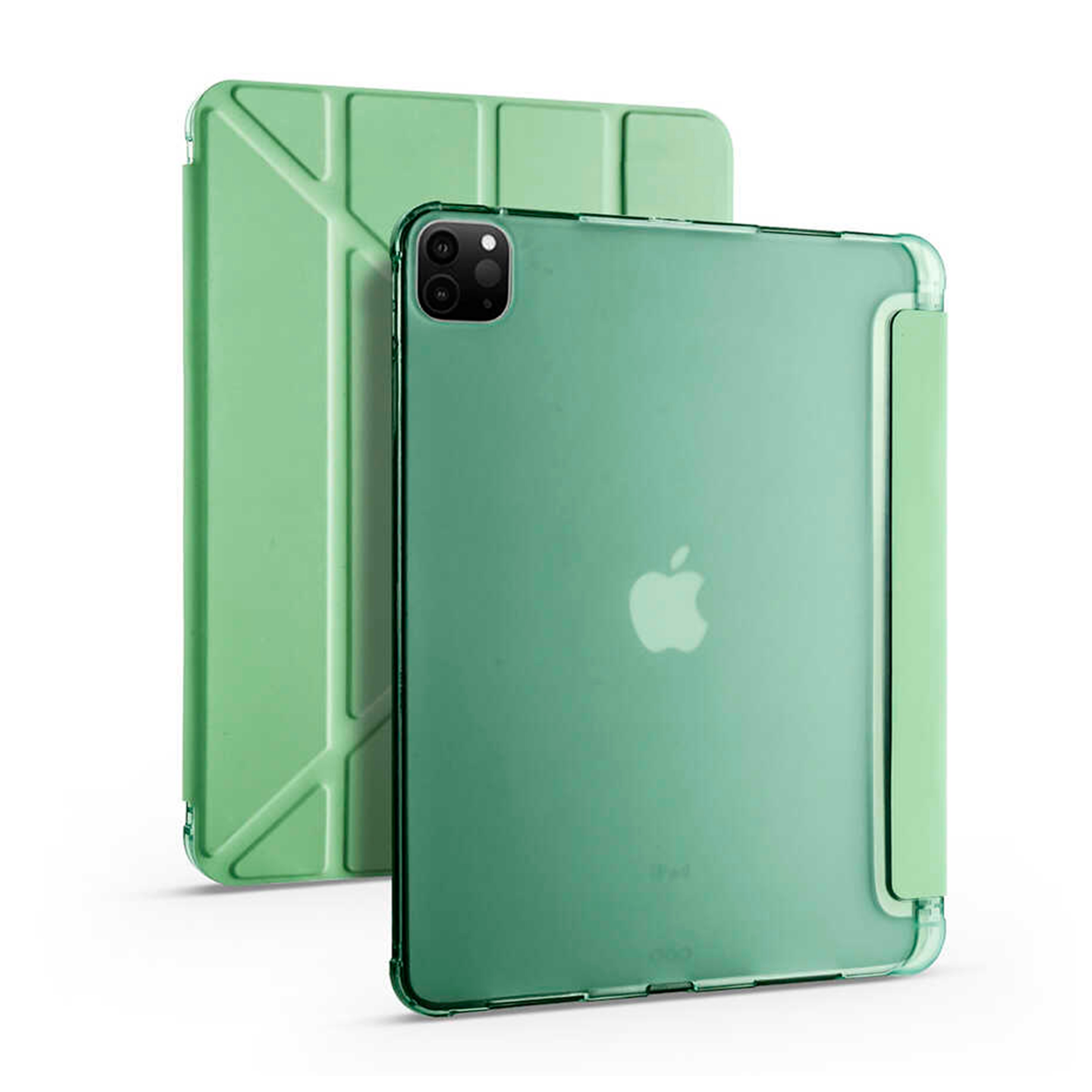 Apple iPad Pro 12.9 inç 2022 M2-Trigon Folding Kalemlikli Standlı Kılıf