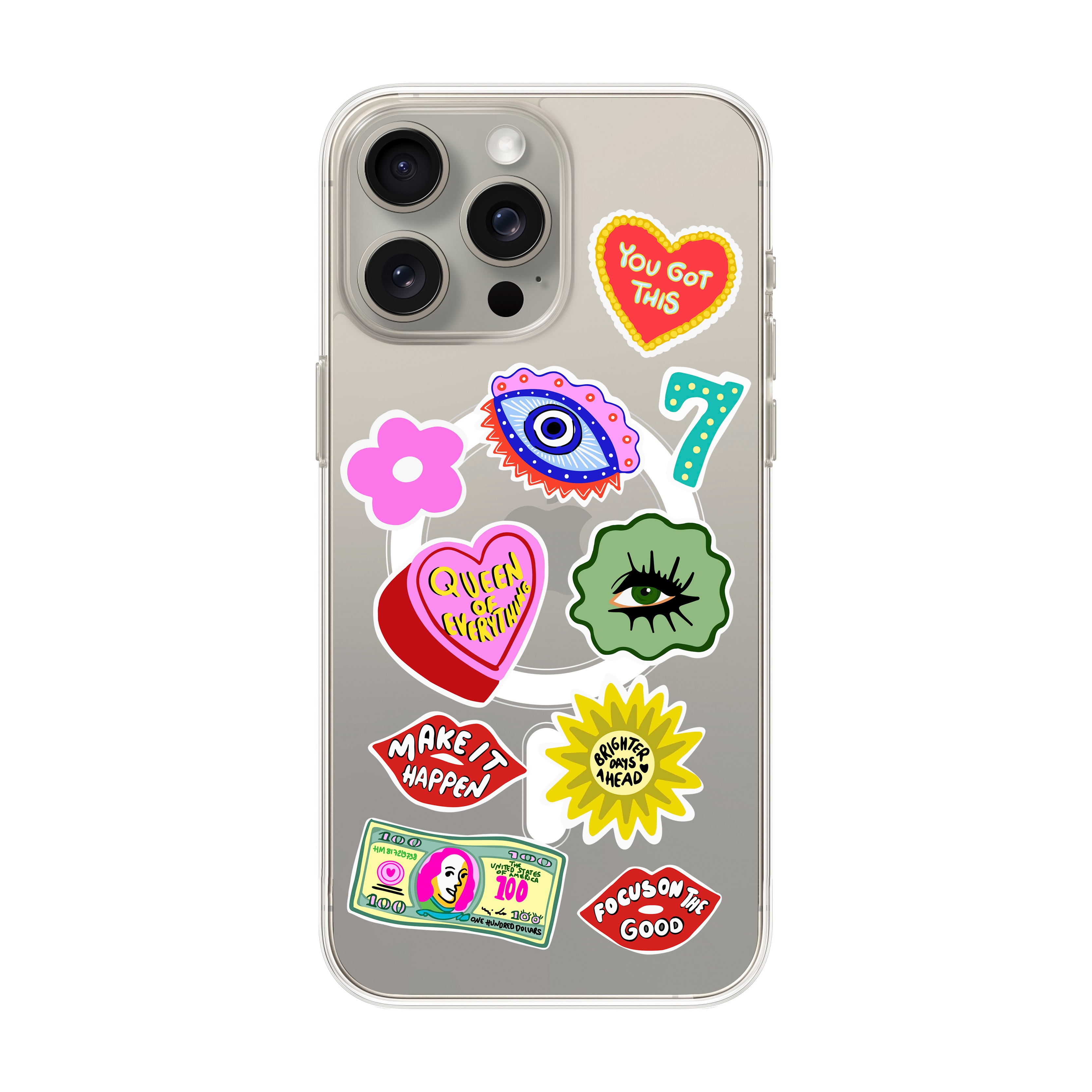 HM Stickers - iPhone Clear Case with MagSafe