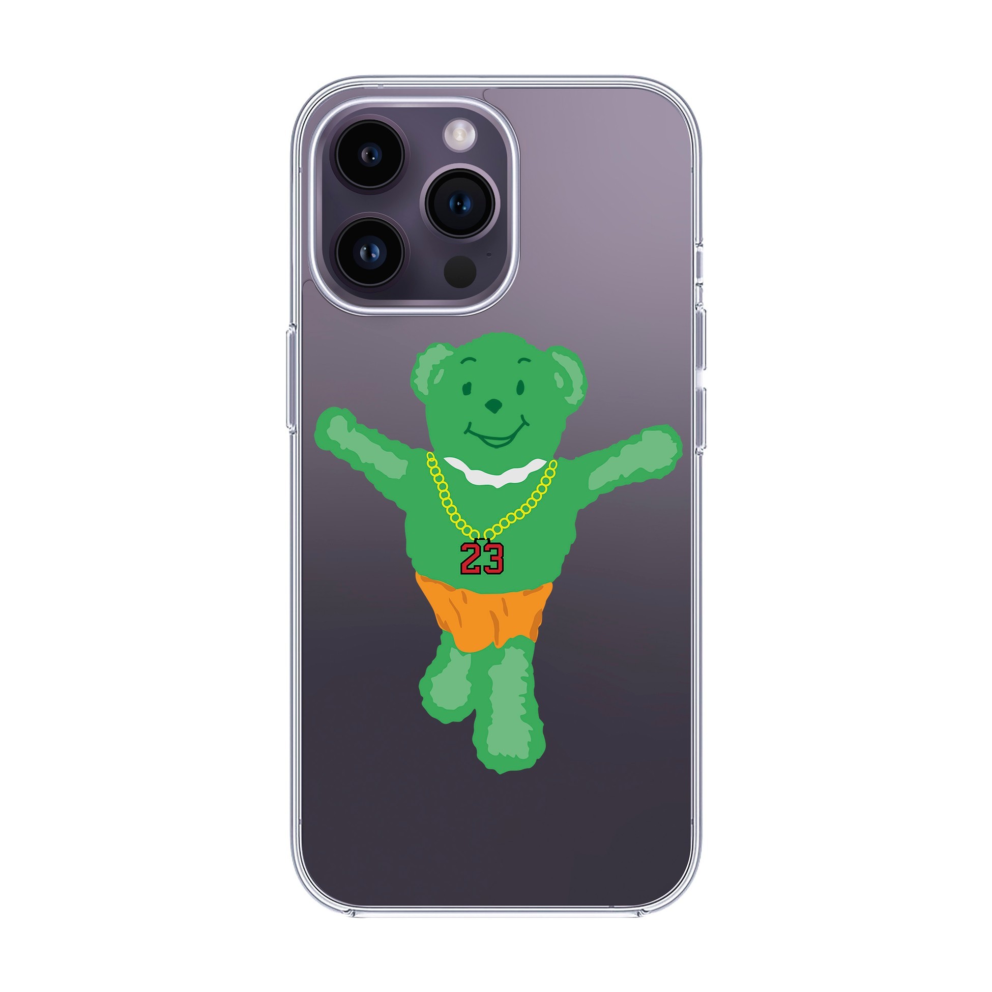 GREEN BEAR-iPhone Solid Kılıf