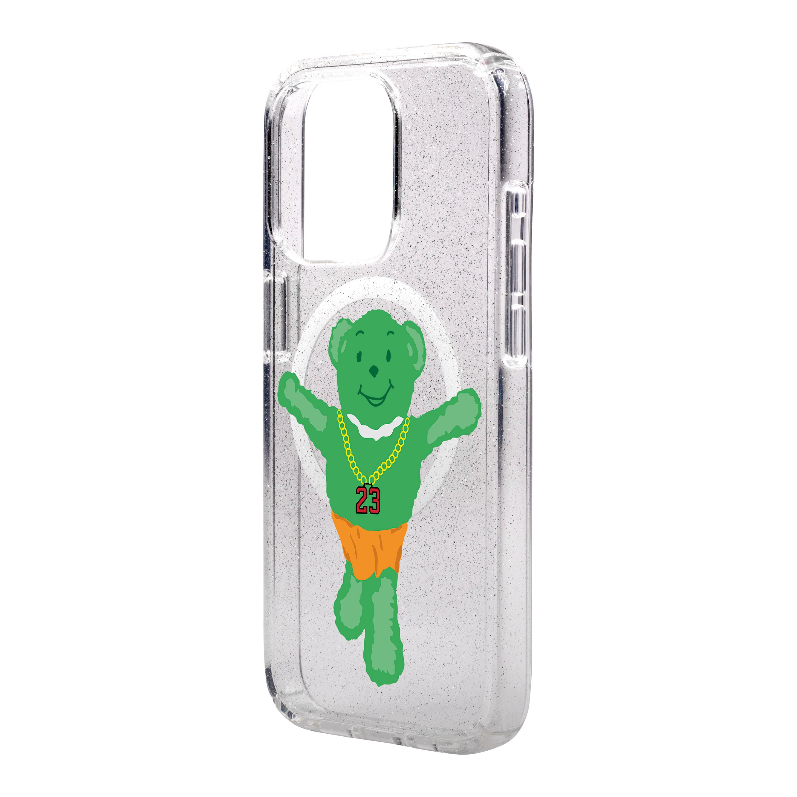 GREEN BEAR-iPhone Shiny Kılıf MagSafe Özellikli