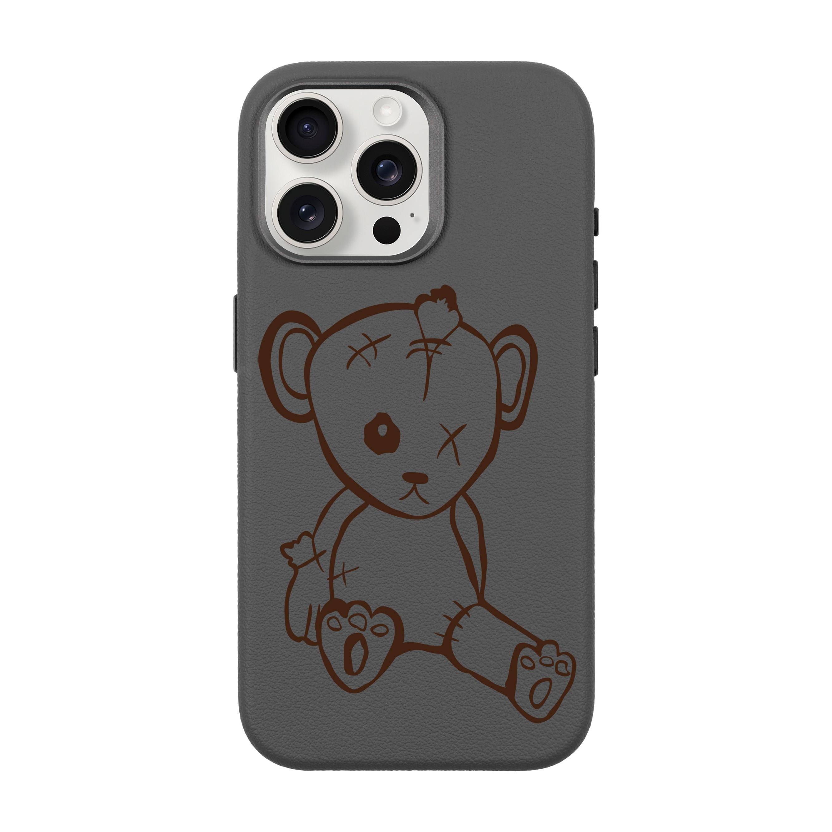 BABY BEAR-iPhone Leather 15 Premium Case with MagSafe