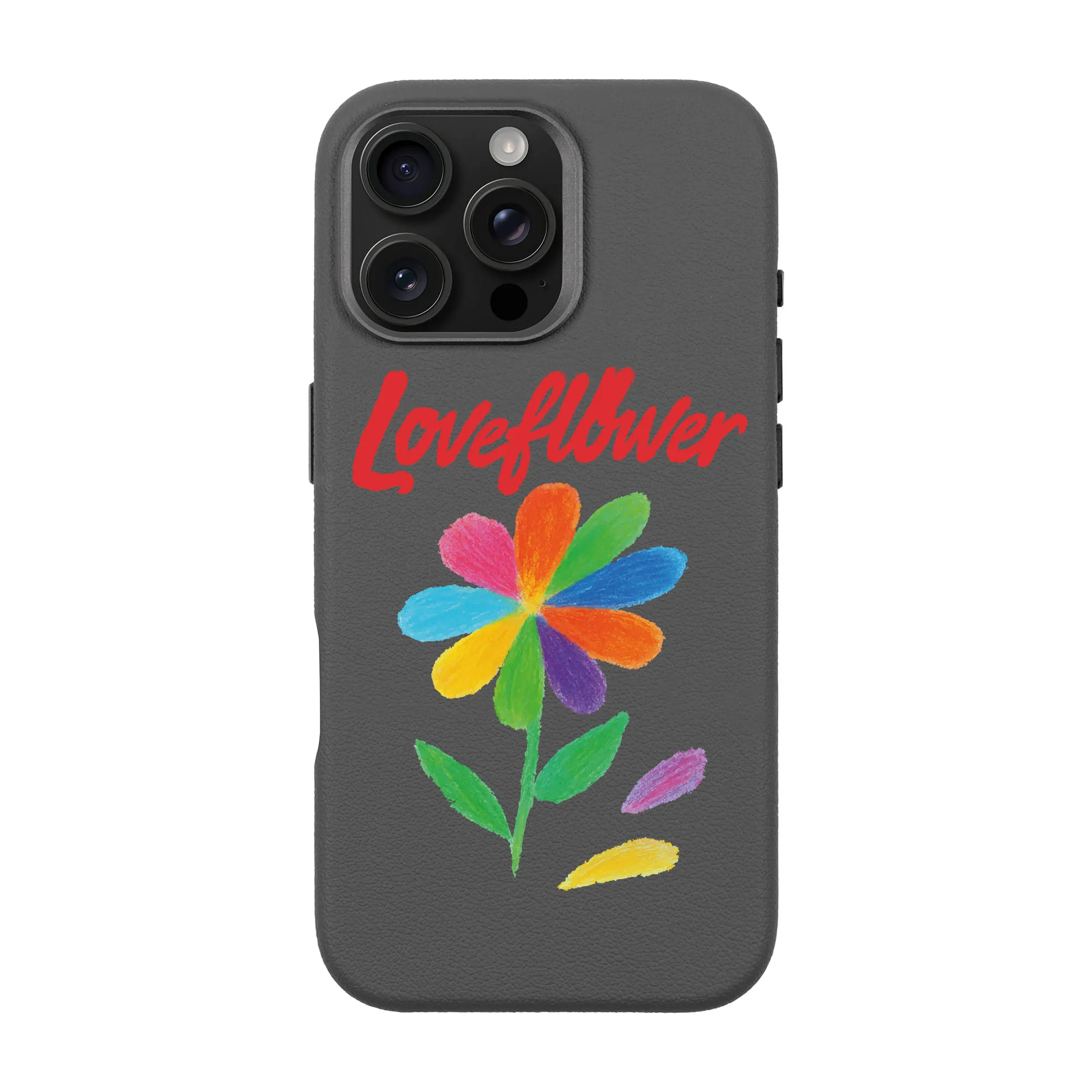 LOVE FLOWER-iPhone Leather Premium Kılıf MagSafe Özellikli