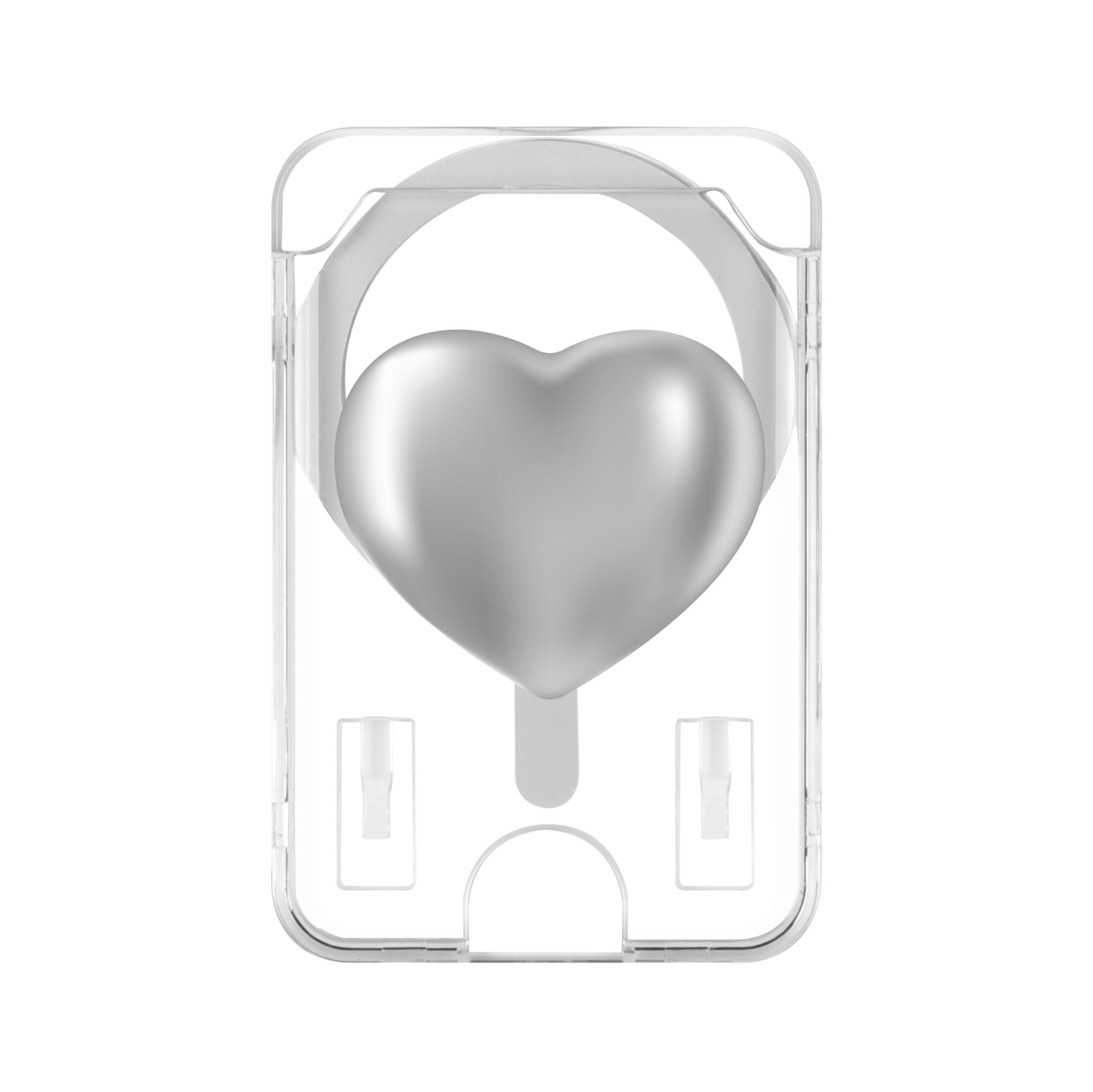 SILVER HEART-Clear Kartlık