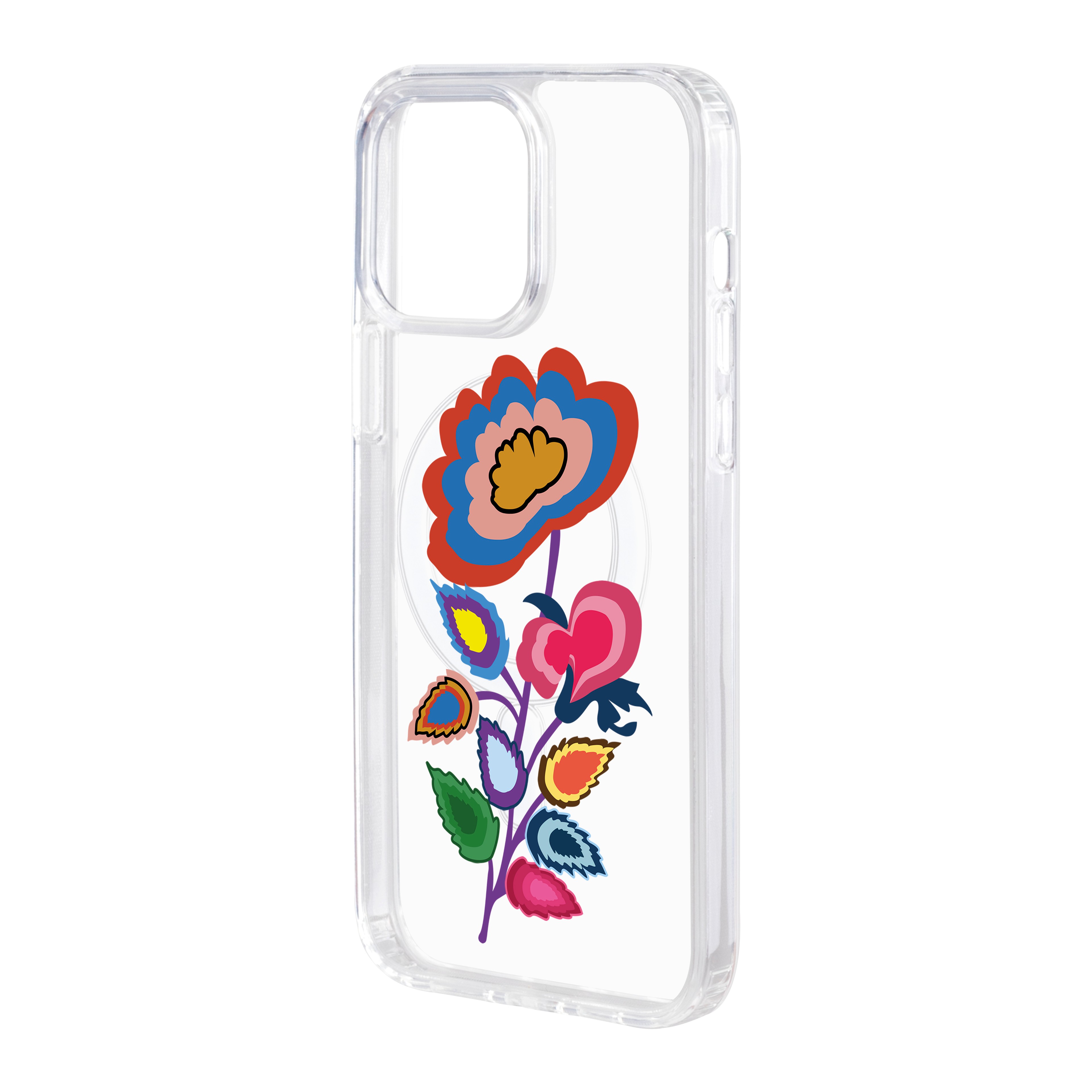 Knitted Flower - iPhone Clear Case with MagSafe