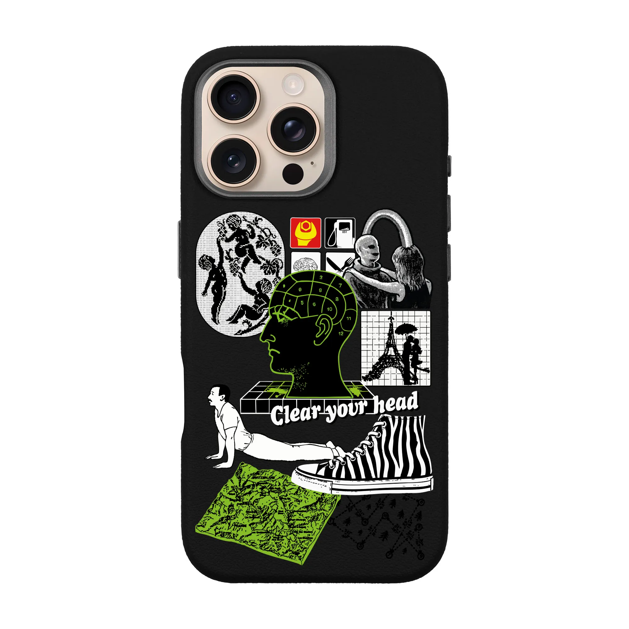 CLEAR YOUR HEAD-iPhone Leather Premium Kılıf MagSafe Özellikli