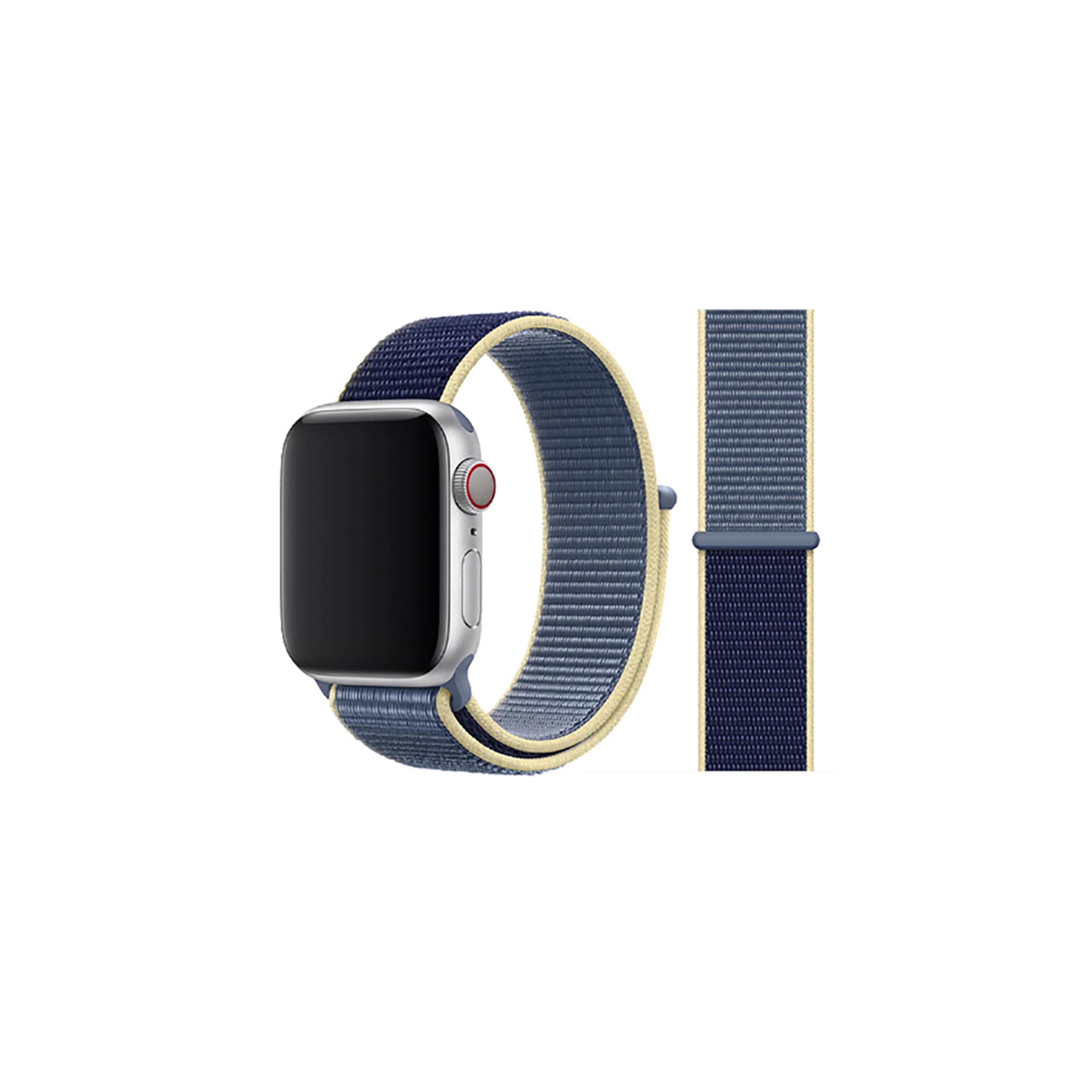 Apple Watch Velcro Kordon-Blue Cream