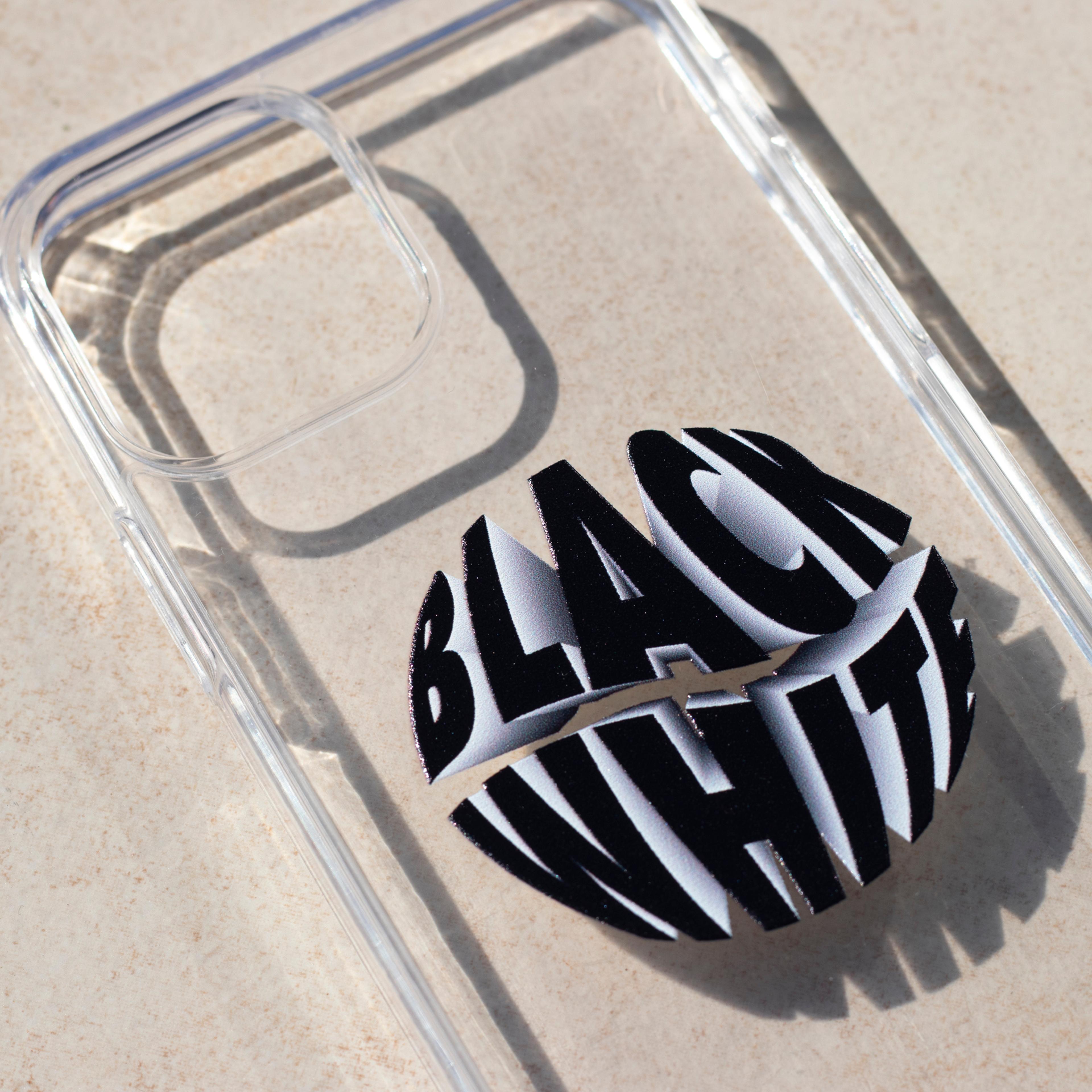 Black White - iPhone Clear Case