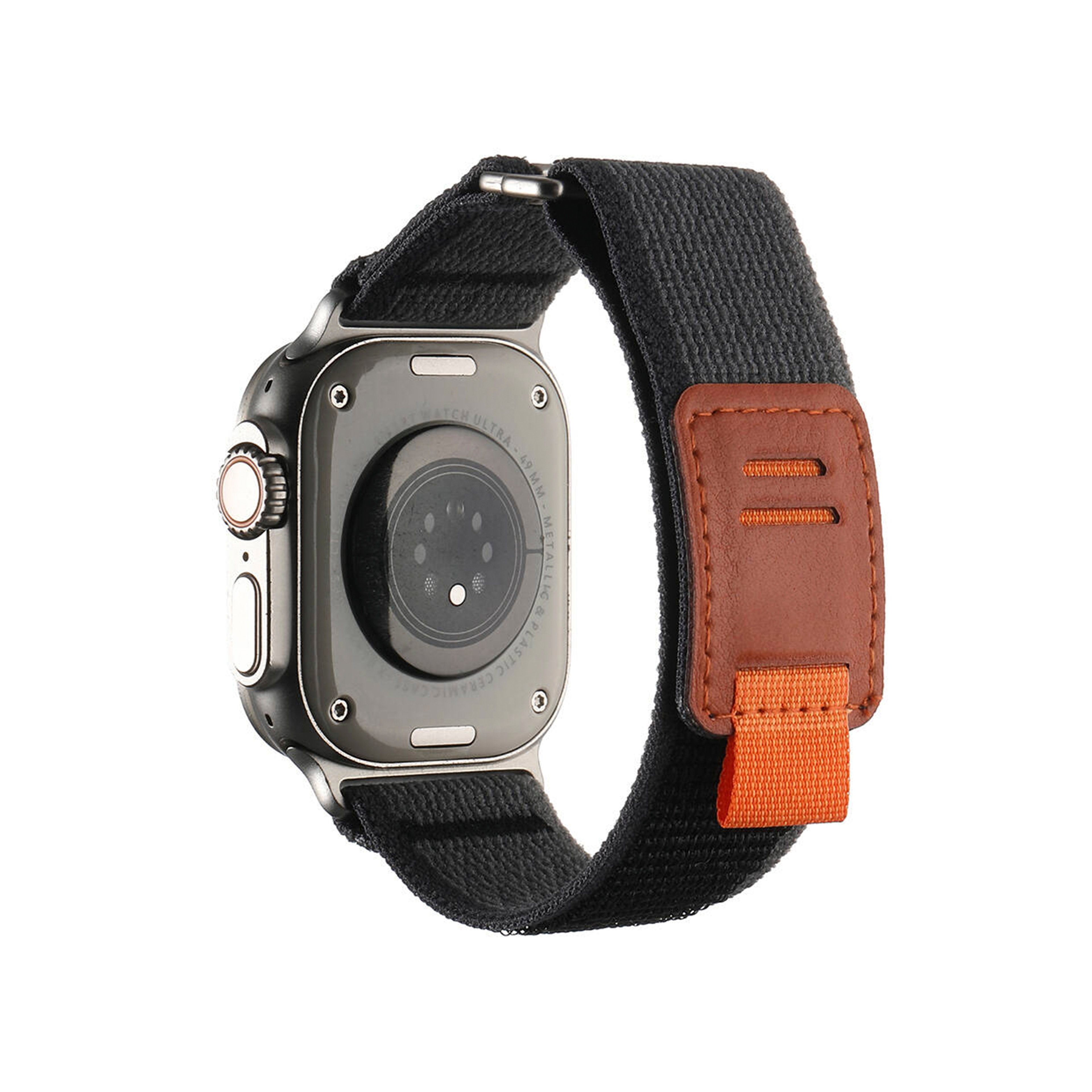 Apple Watch Weaving Kordon-Siyah Gri