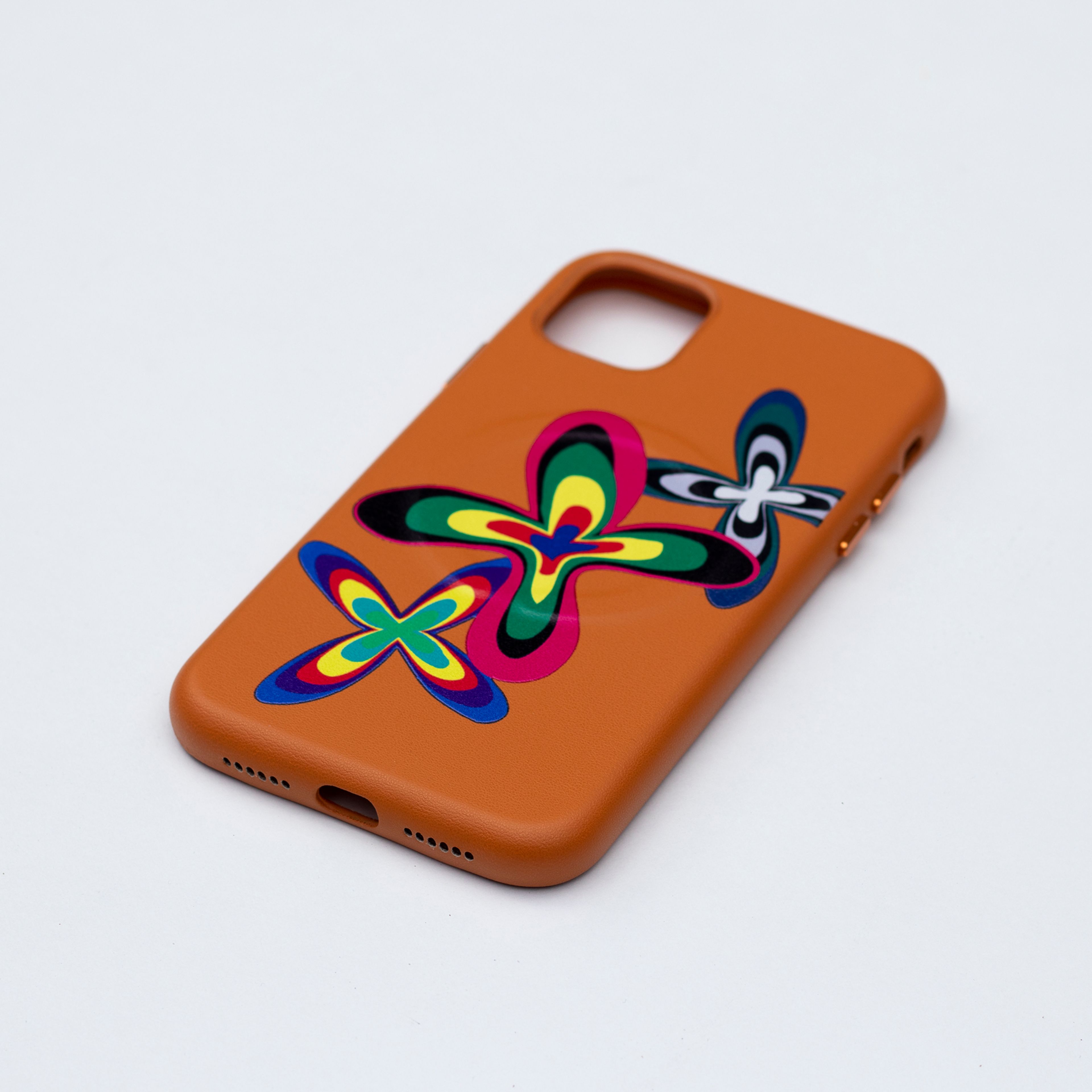 Color Flower - iPhone Leather Case with MagSafe