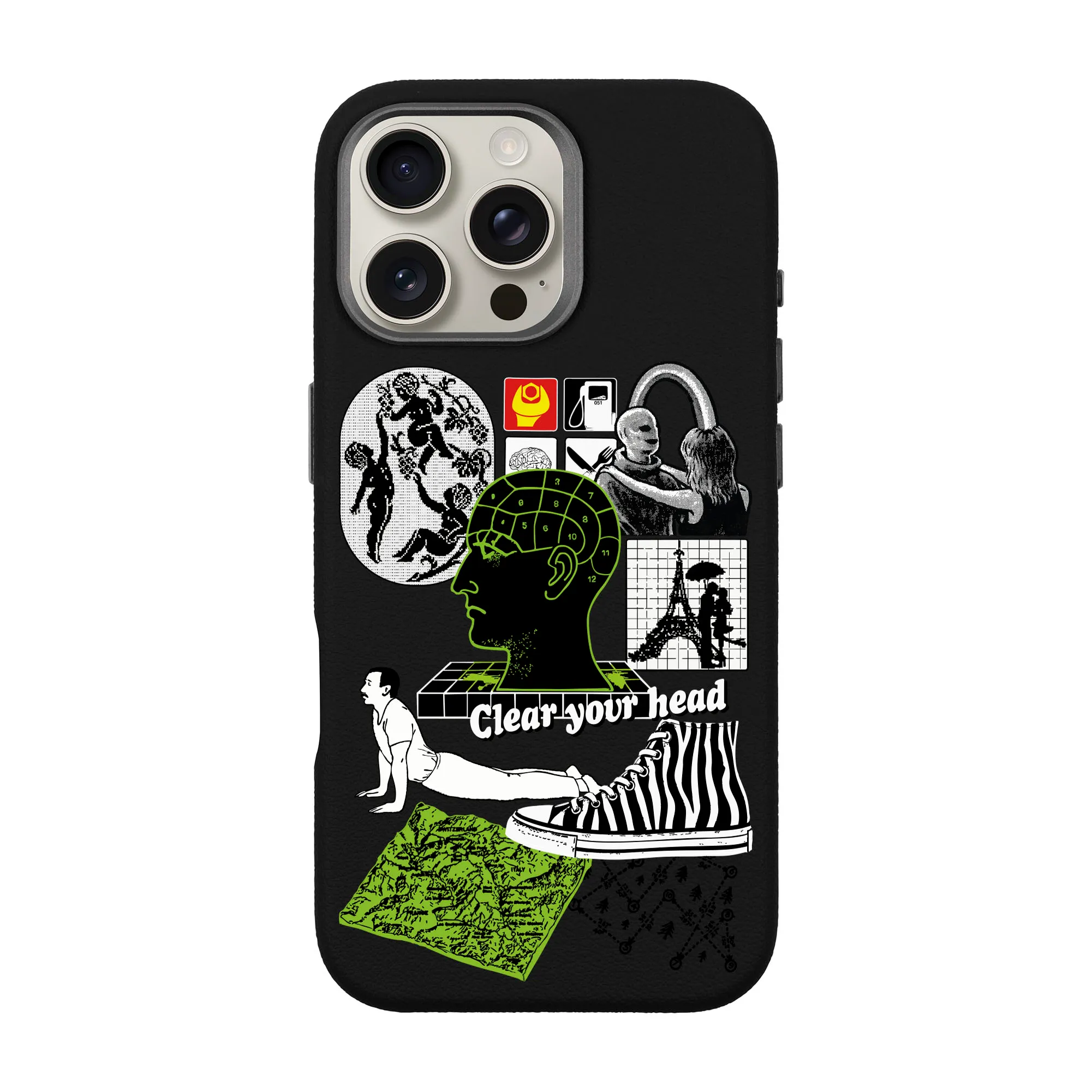 CLEAR YOUR HEAD-iPhone Leather Premium Kılıf MagSafe Özellikli