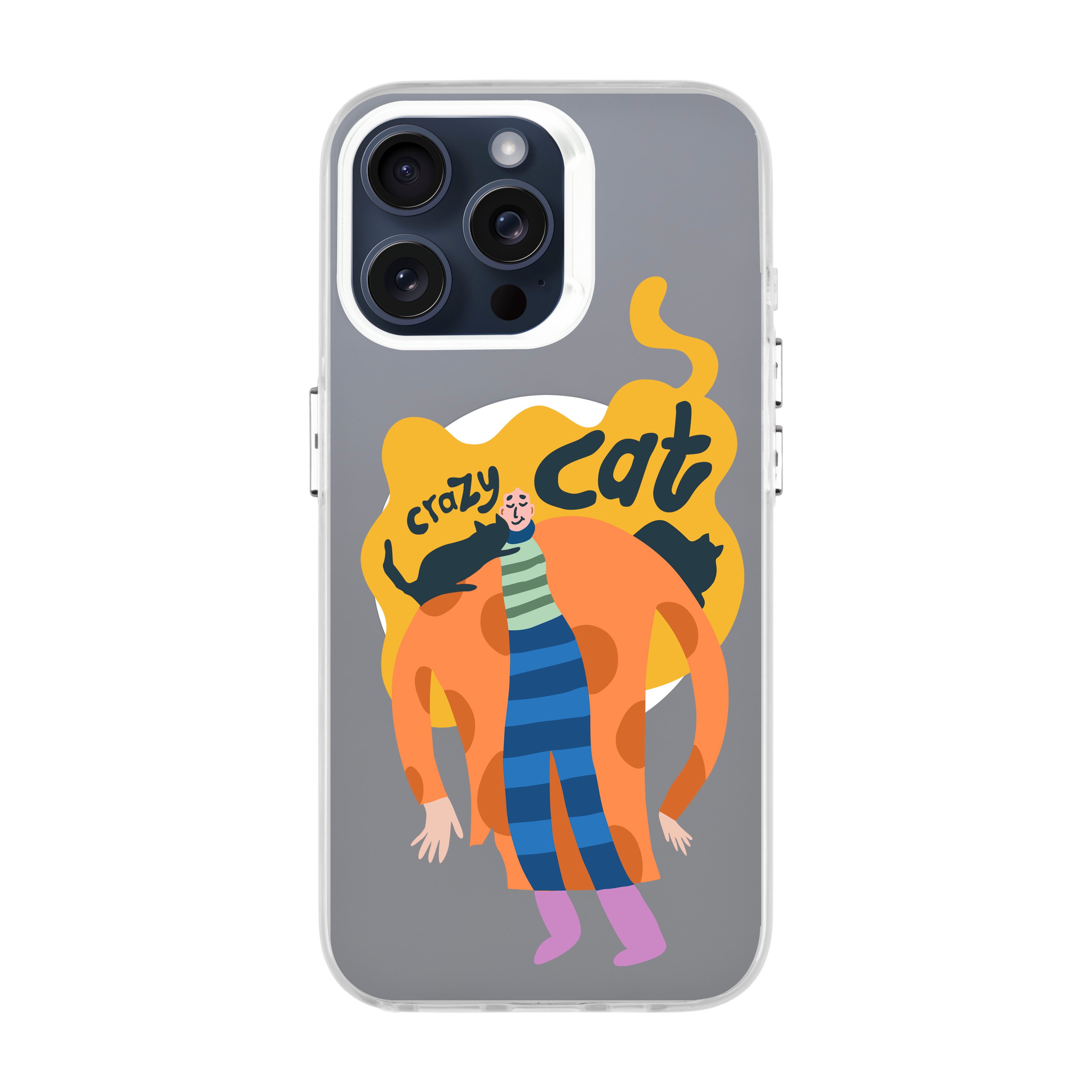 Crazy Cat - iPhone Hold Case with MagSafe