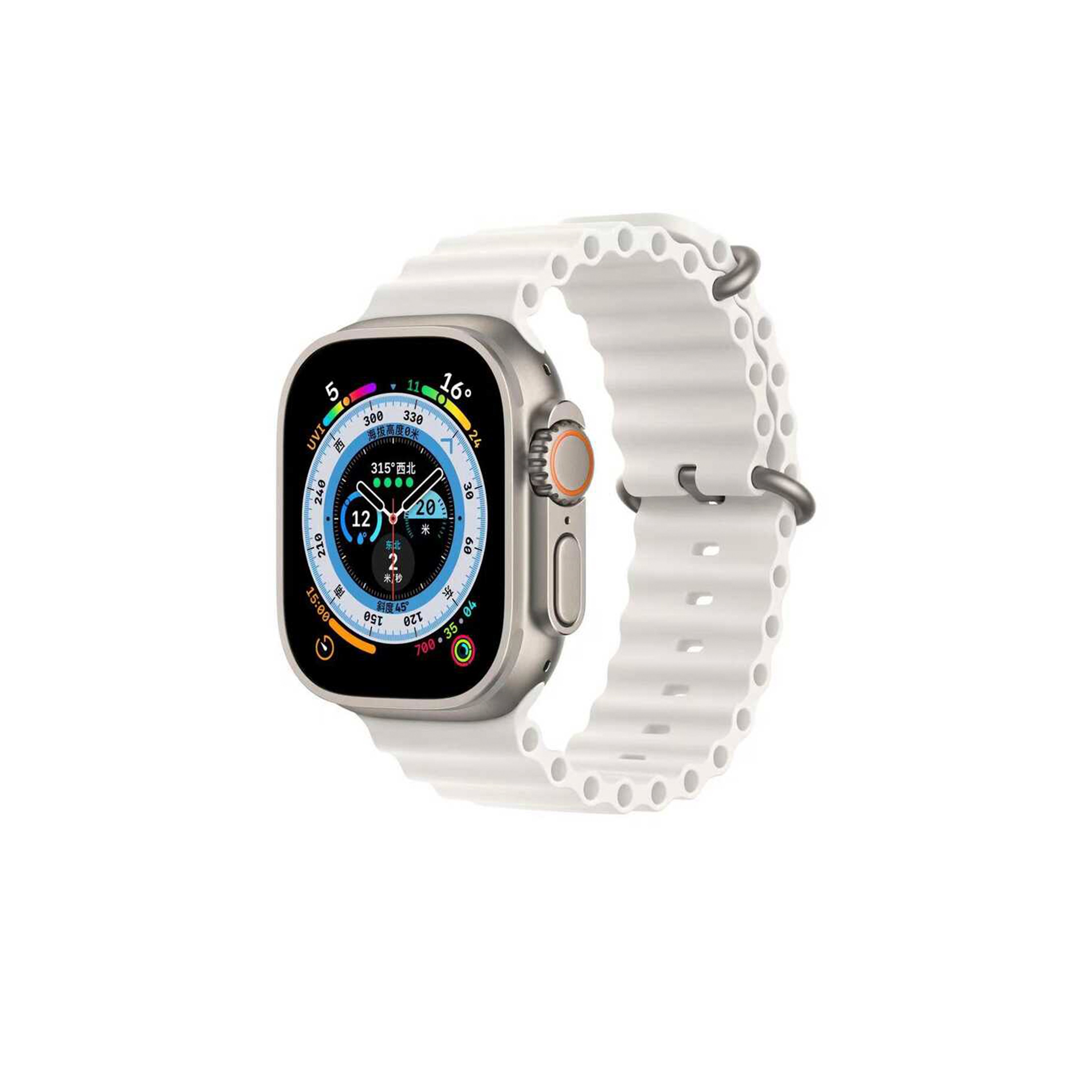 Apple Watch Kasis Silikon Kordon-Beyaz