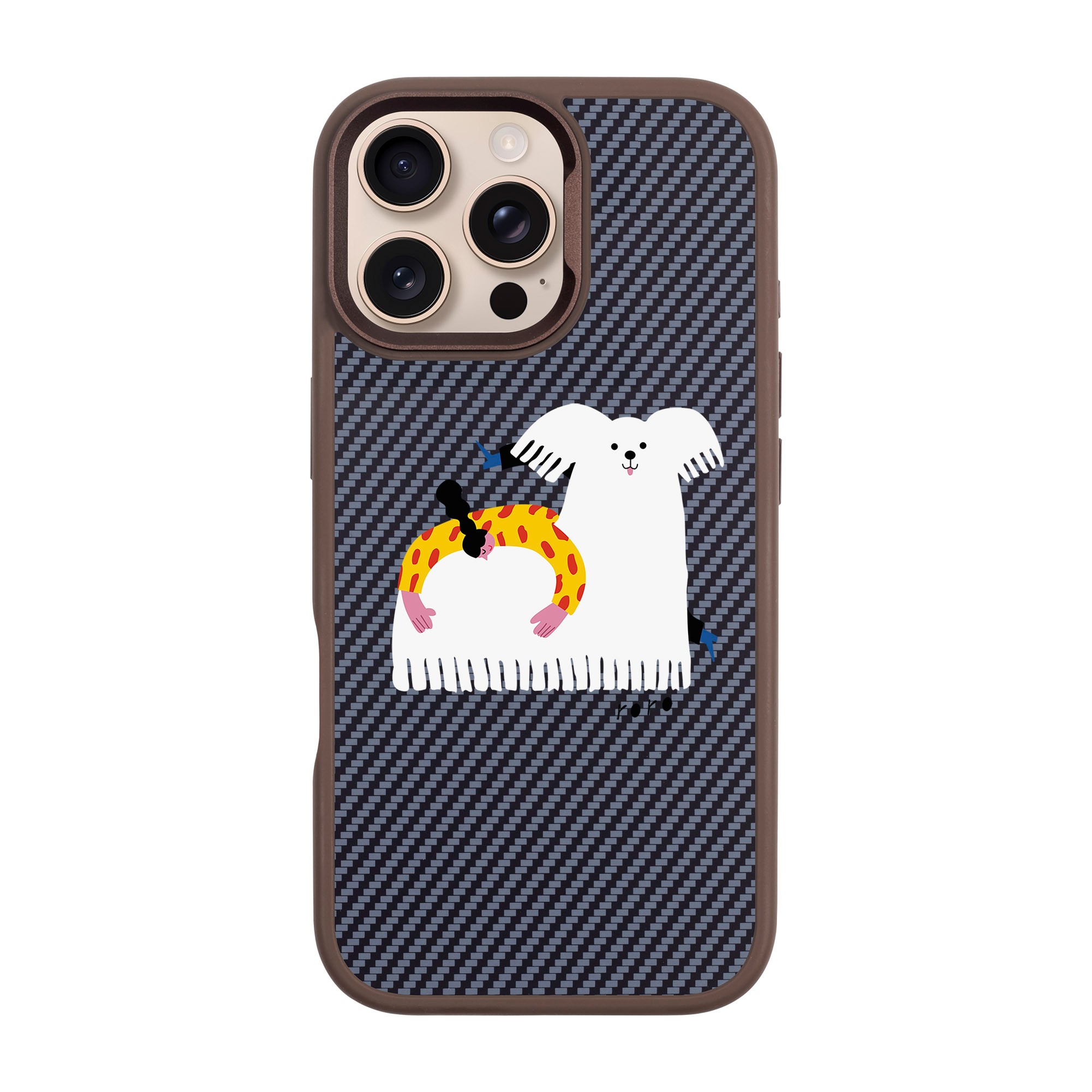 FANCY DOG-iPhone Plaid Kılıf MagSafe Özellikli