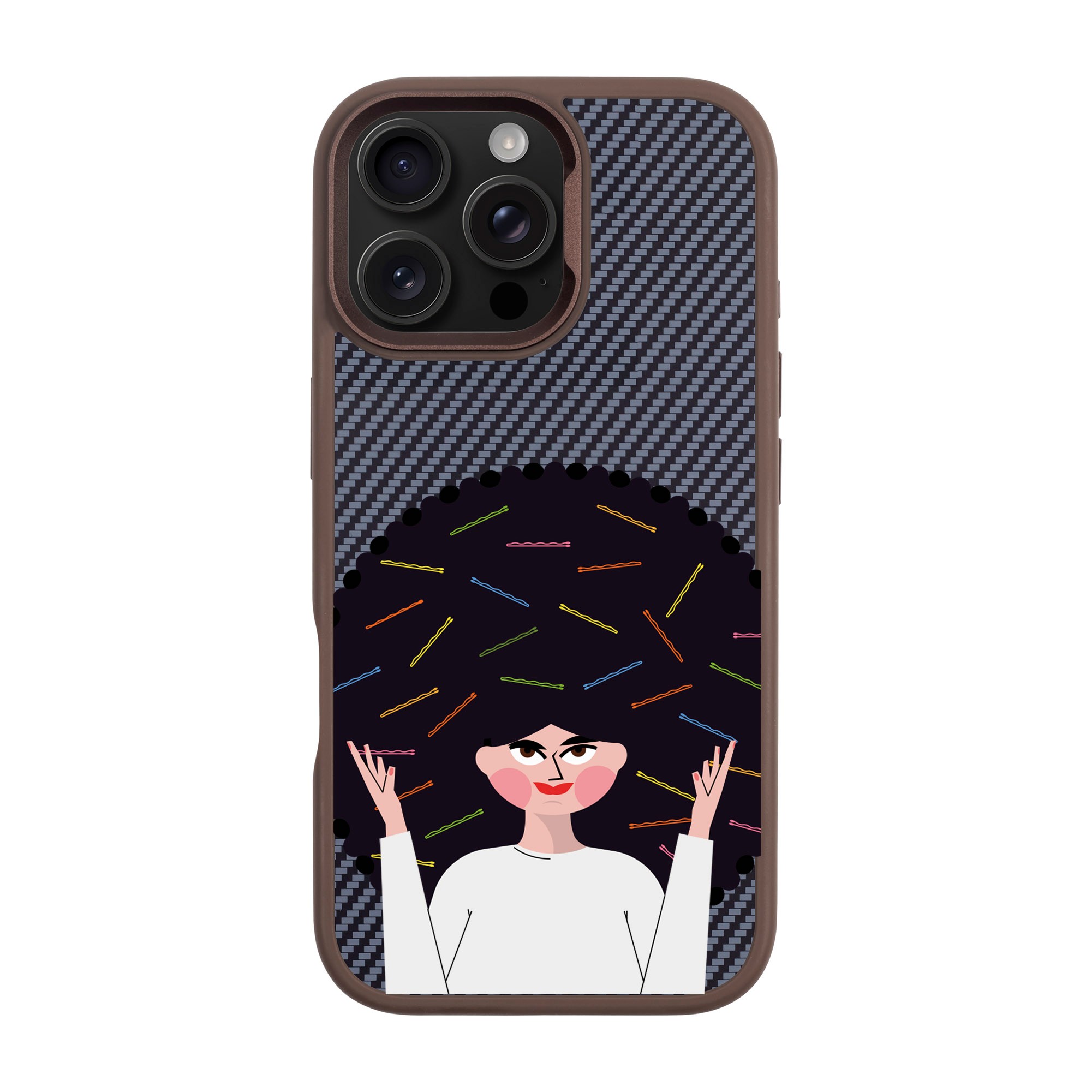 TANGLES OF HAPPINESS-iPhone Plaid Kılıf MagSafe Özellikli