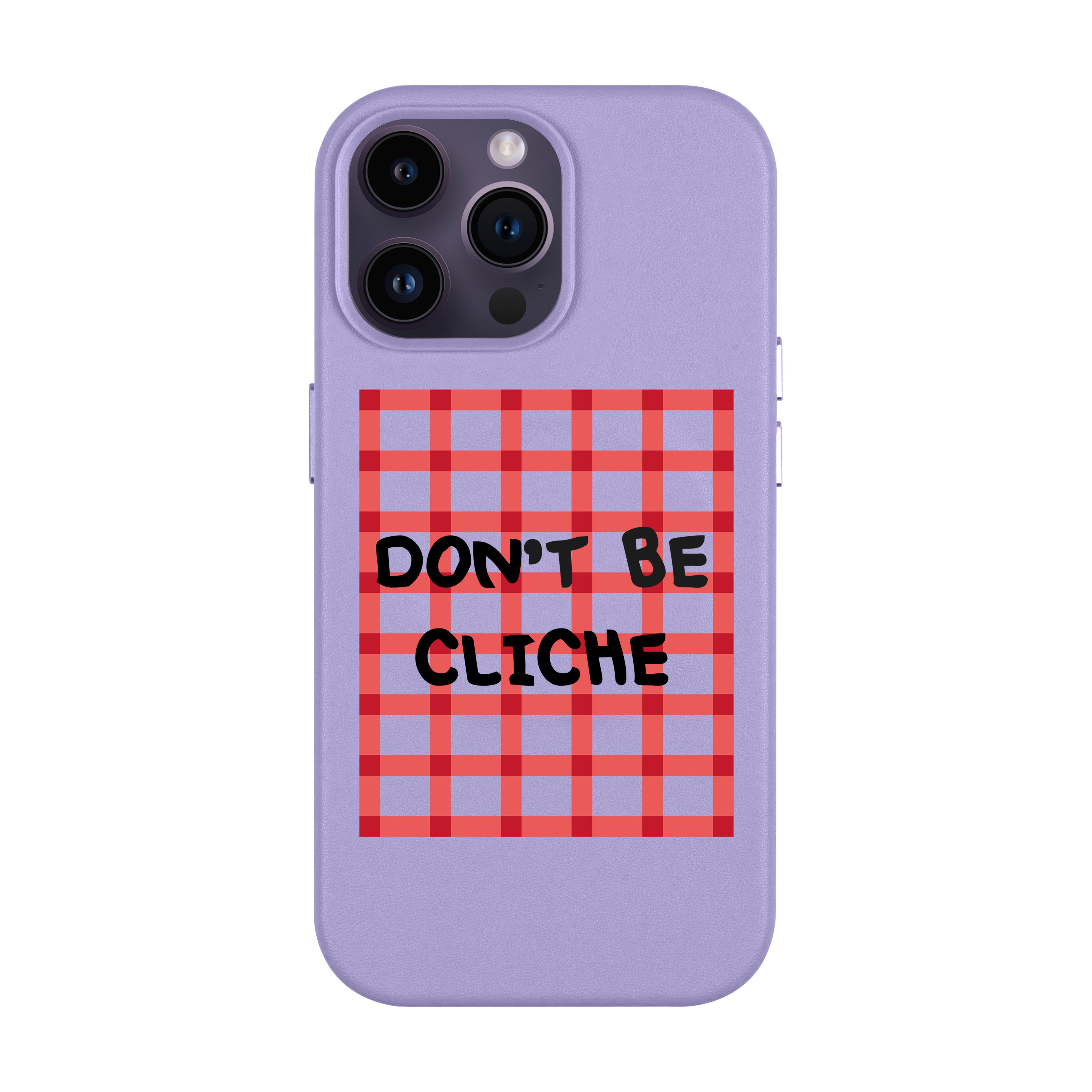 Don't Be Cliche - iPhone Leather Case with MagSafe