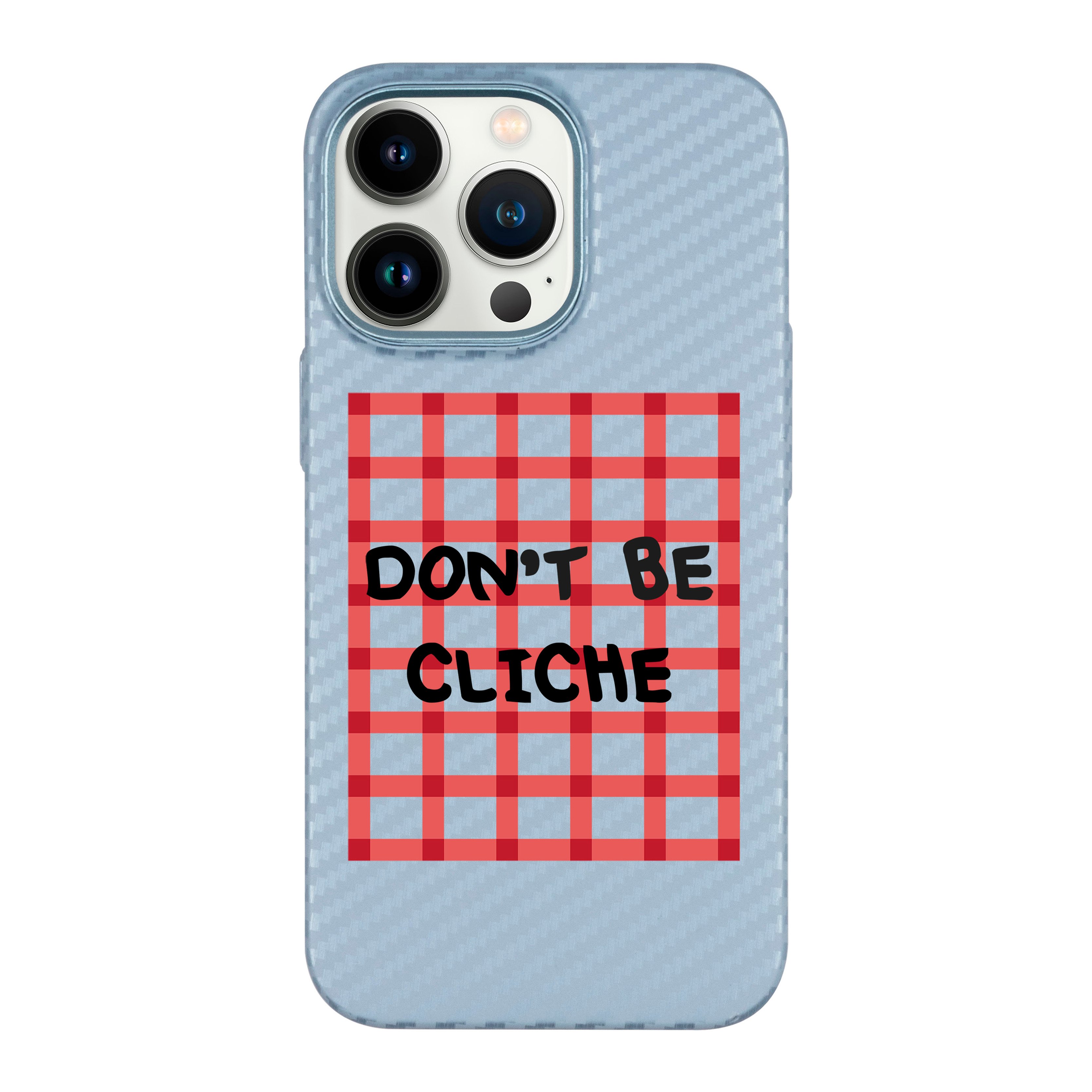 Don't Be Cliche - iPhone Carbon Case