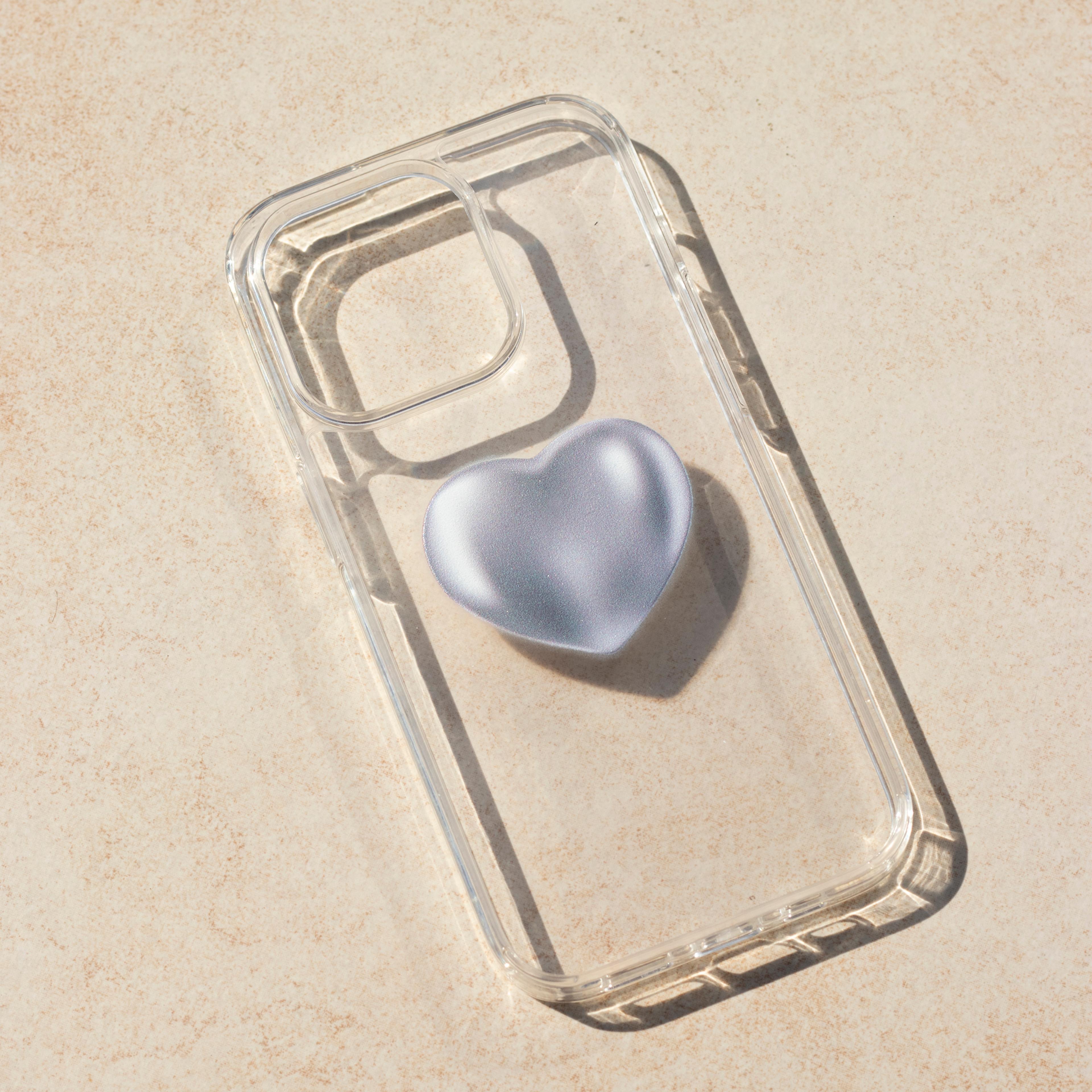 Silver Heart - iPhone Clear Case