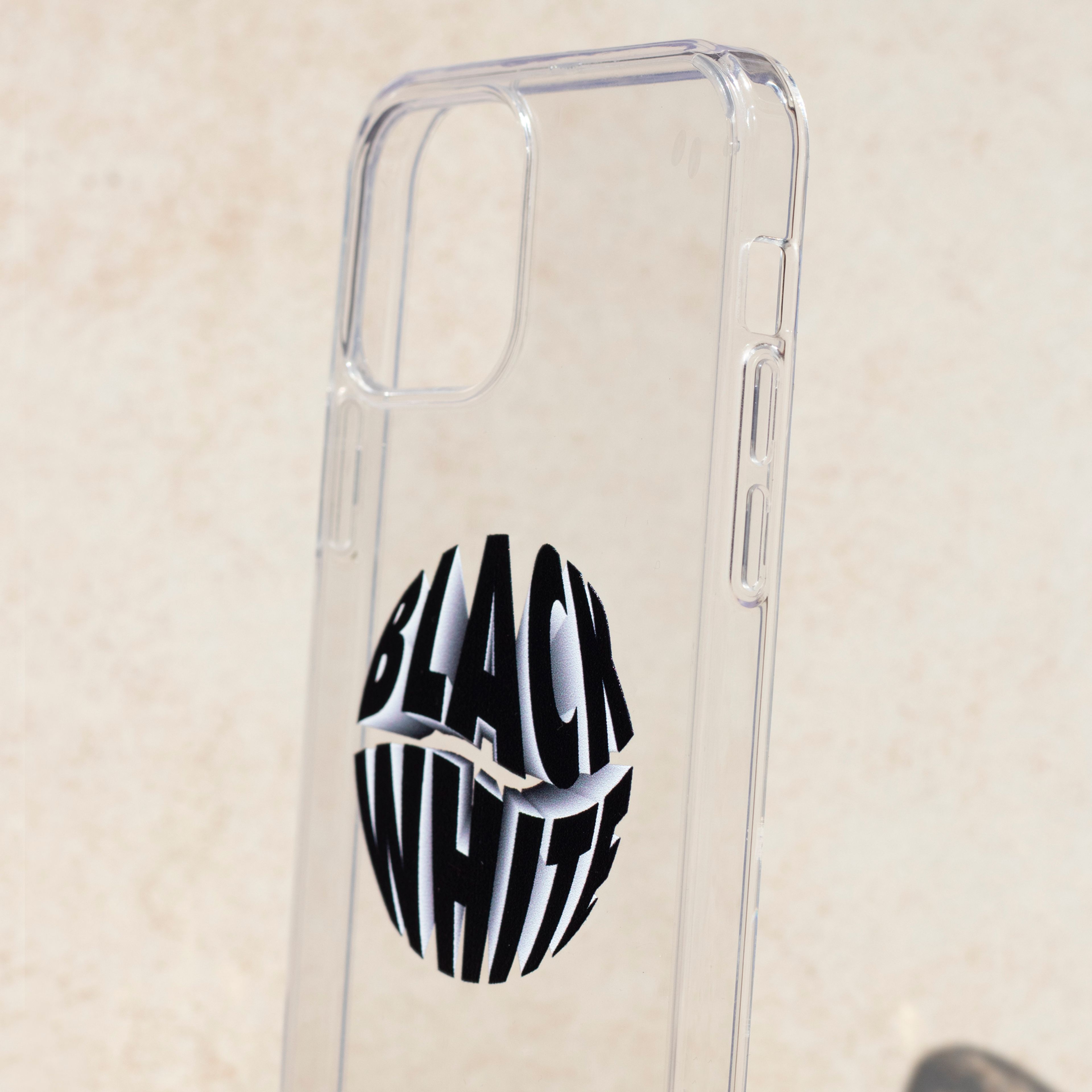 Black White - iPhone Clear Case