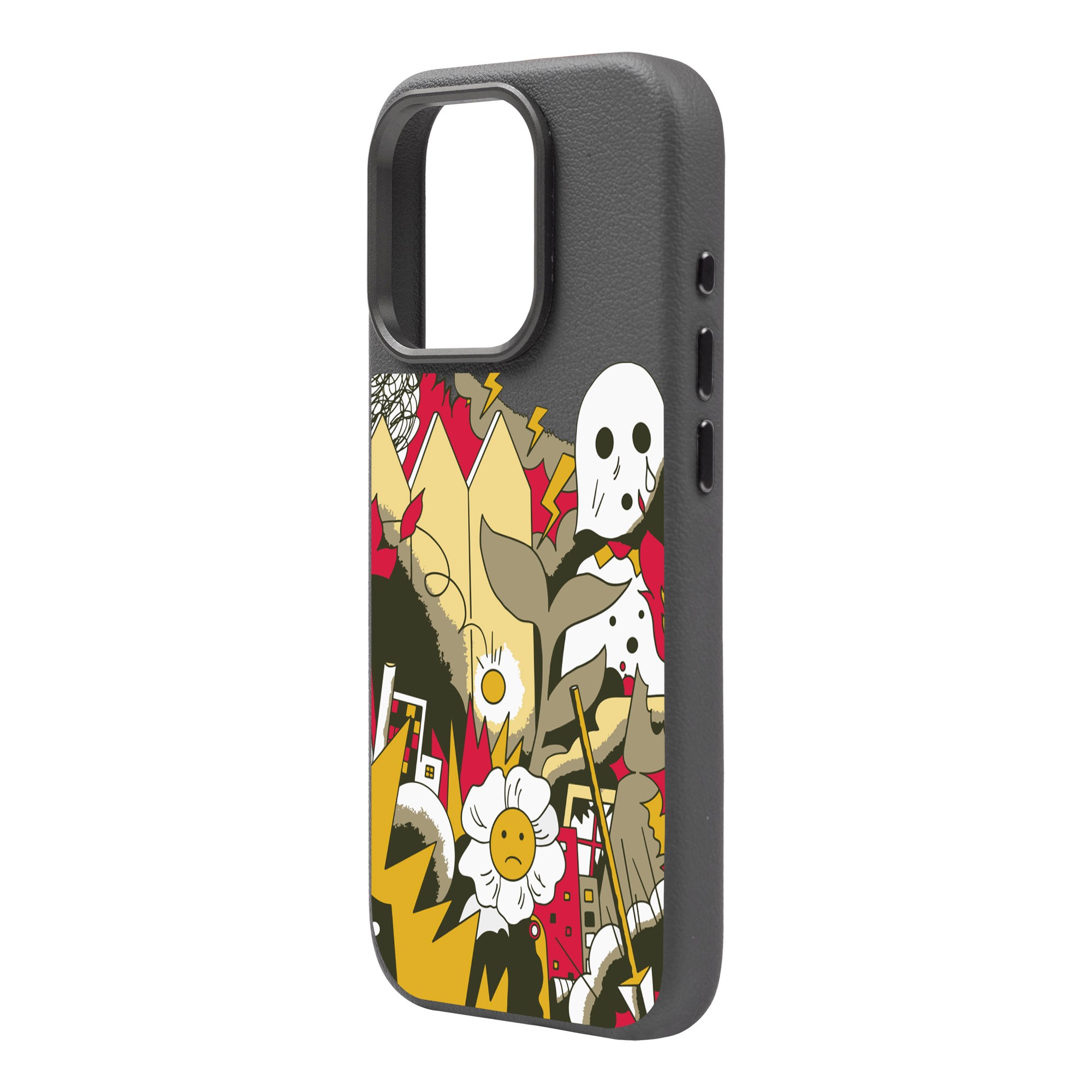 EVERYTHING IS BURNING-iPhone Leather Premium Case with MagSafe