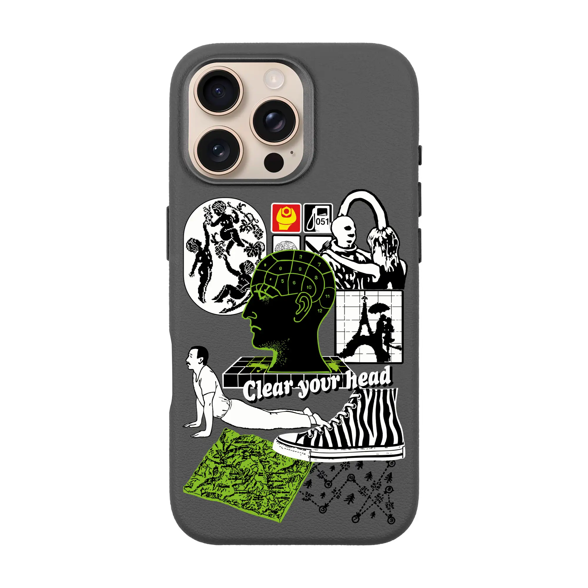 CLEAR YOUR HEAD-iPhone Leather Premium Kılıf MagSafe Özellikli