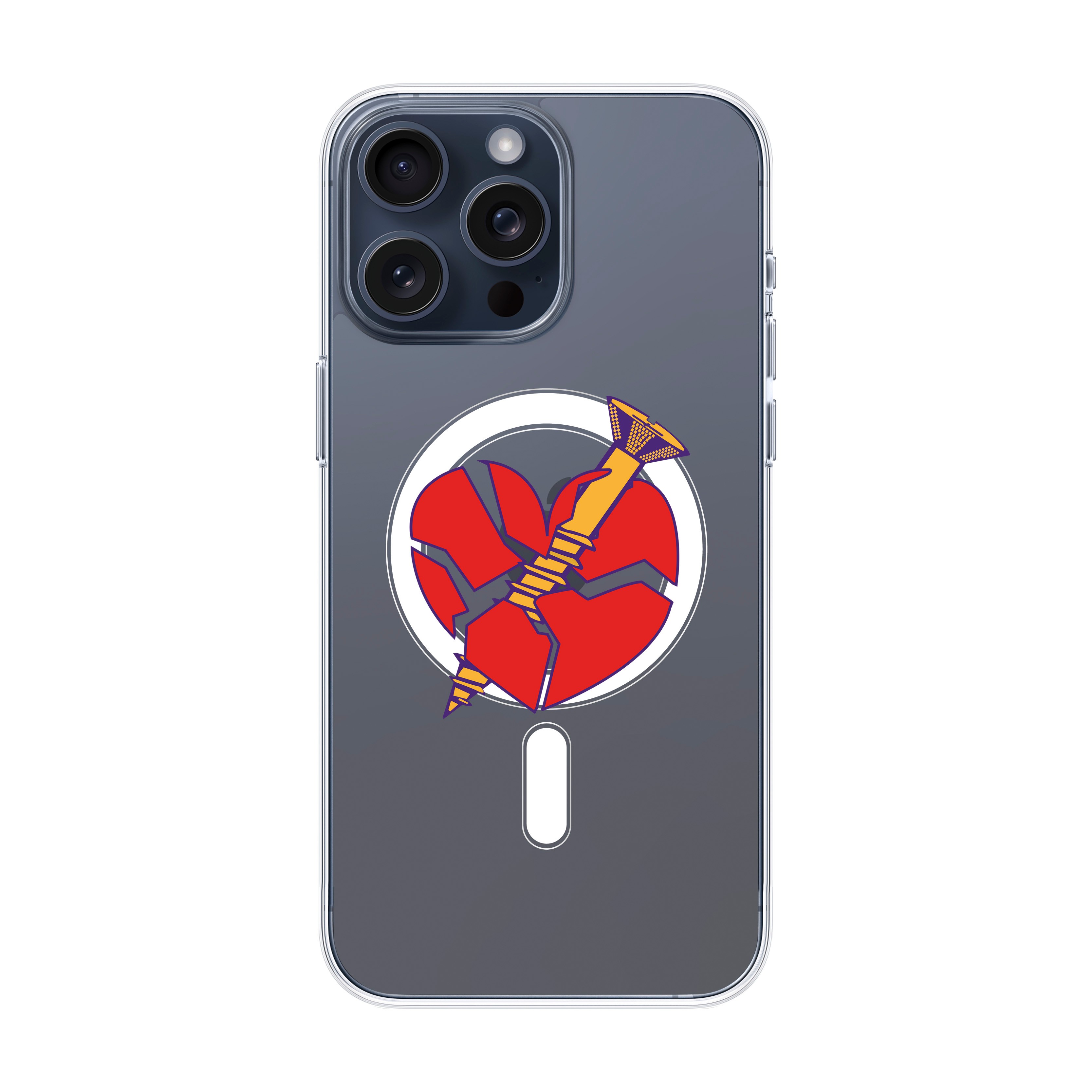 Broken Heart - iPhone Clear Case with MagSafe