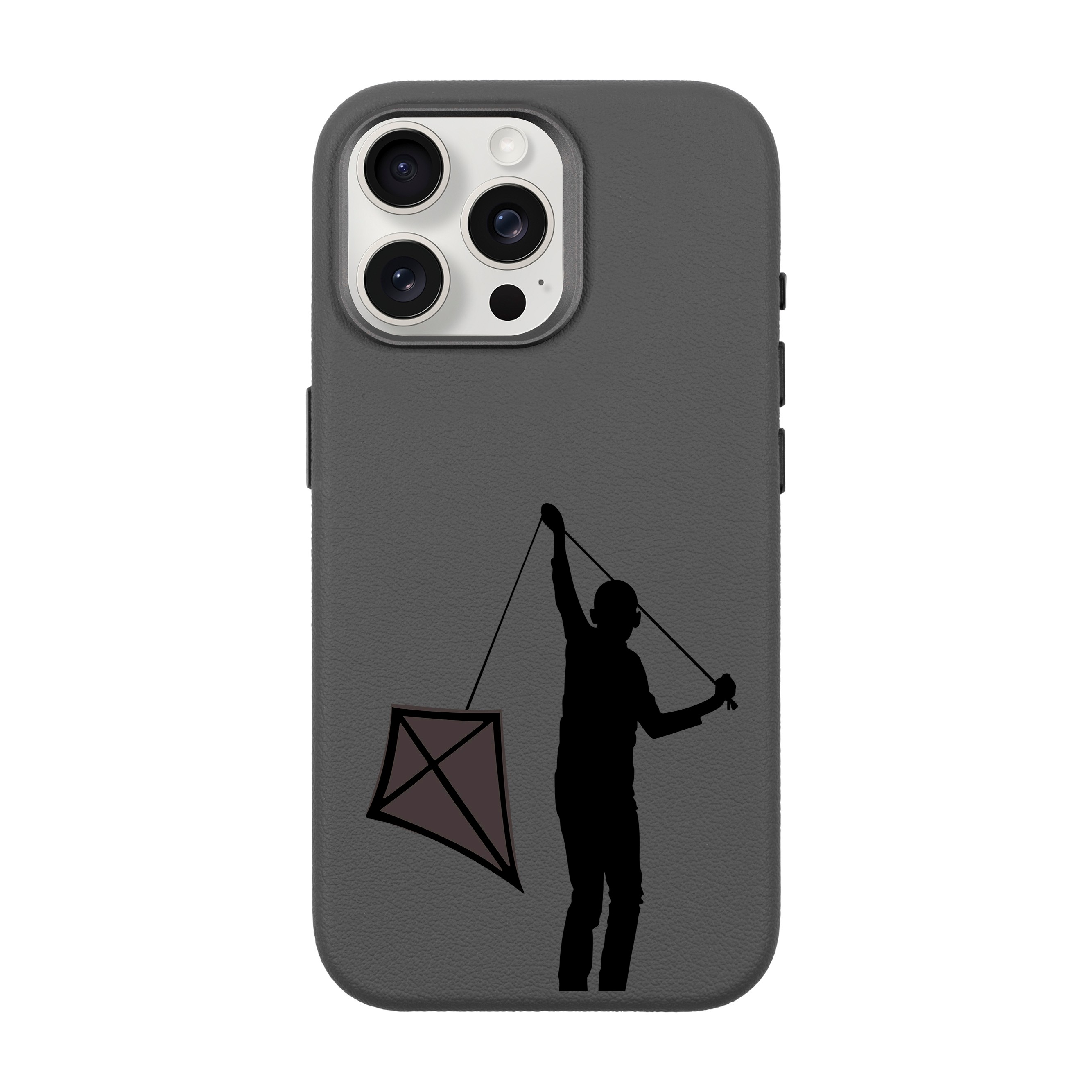 KITE-iPhone Leather 15 Premium Case with MagSafe