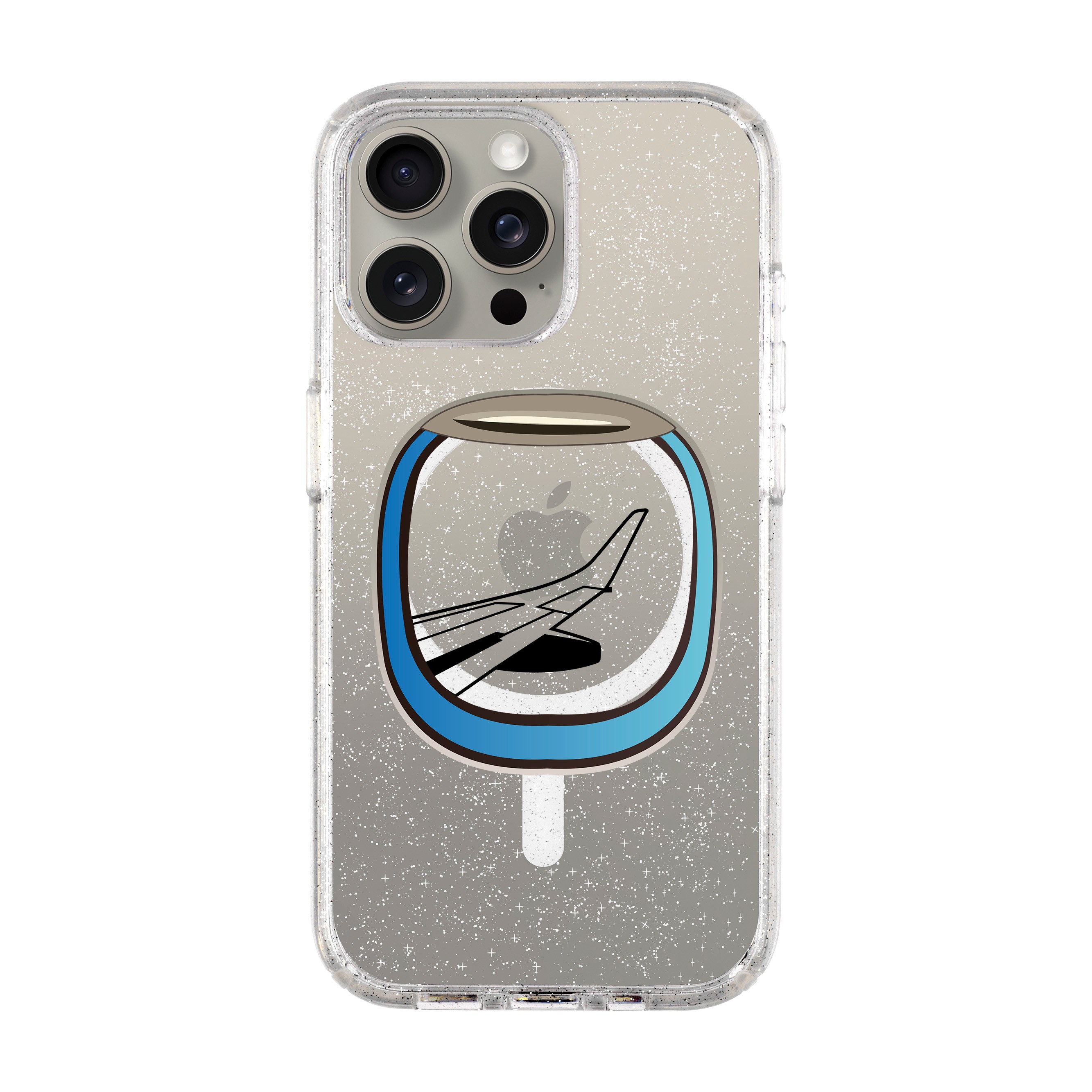 AIRCRAFT WINDOW-iPhone Shiny Case with MagSafe