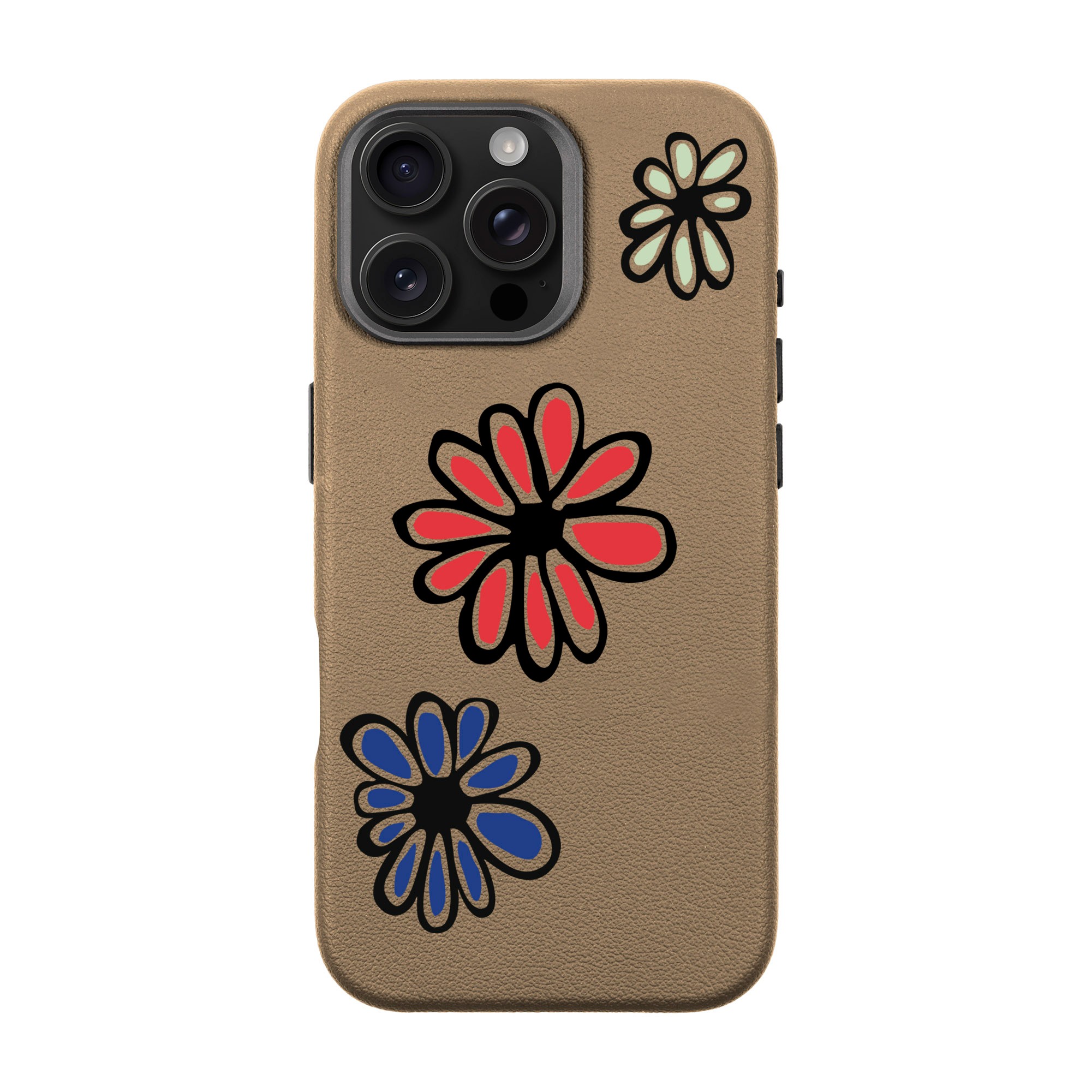 FLORIST-iPhone Leather 15 Premium Case with MagSafe