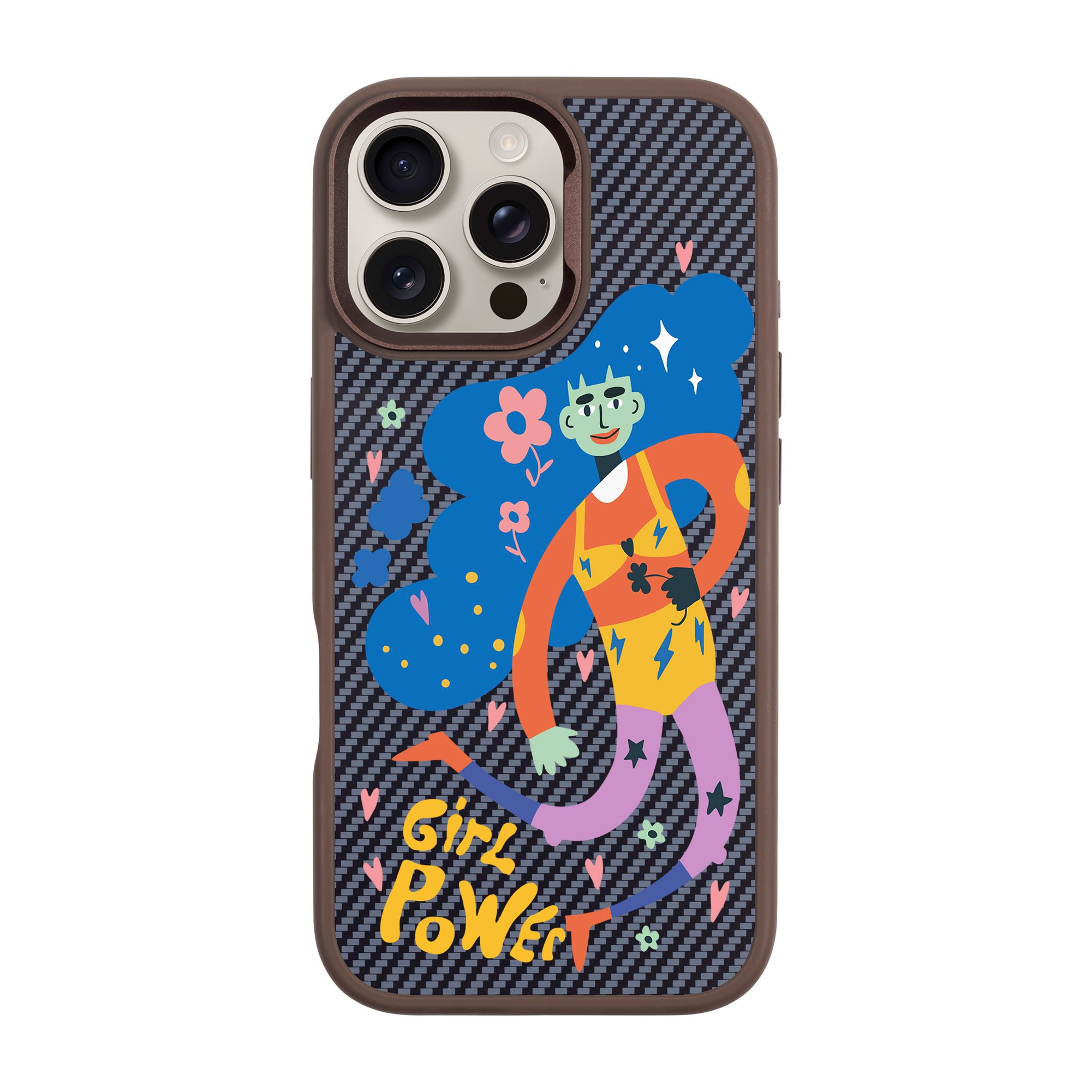 GIRL POWER-iPhone Plaid Kılıf MagSafe Özellikli