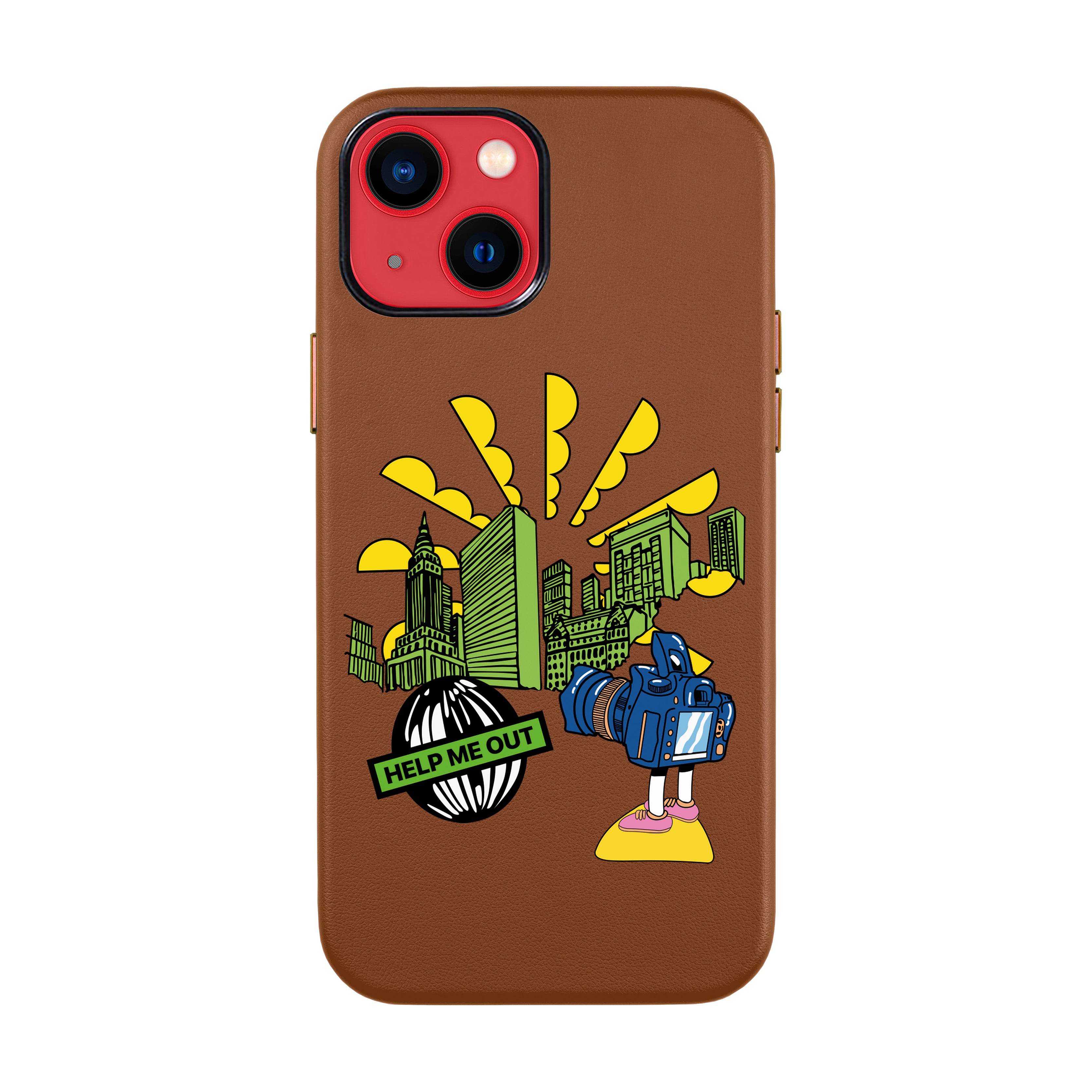 HELP ME OUT-iPhone Leather Kılıf