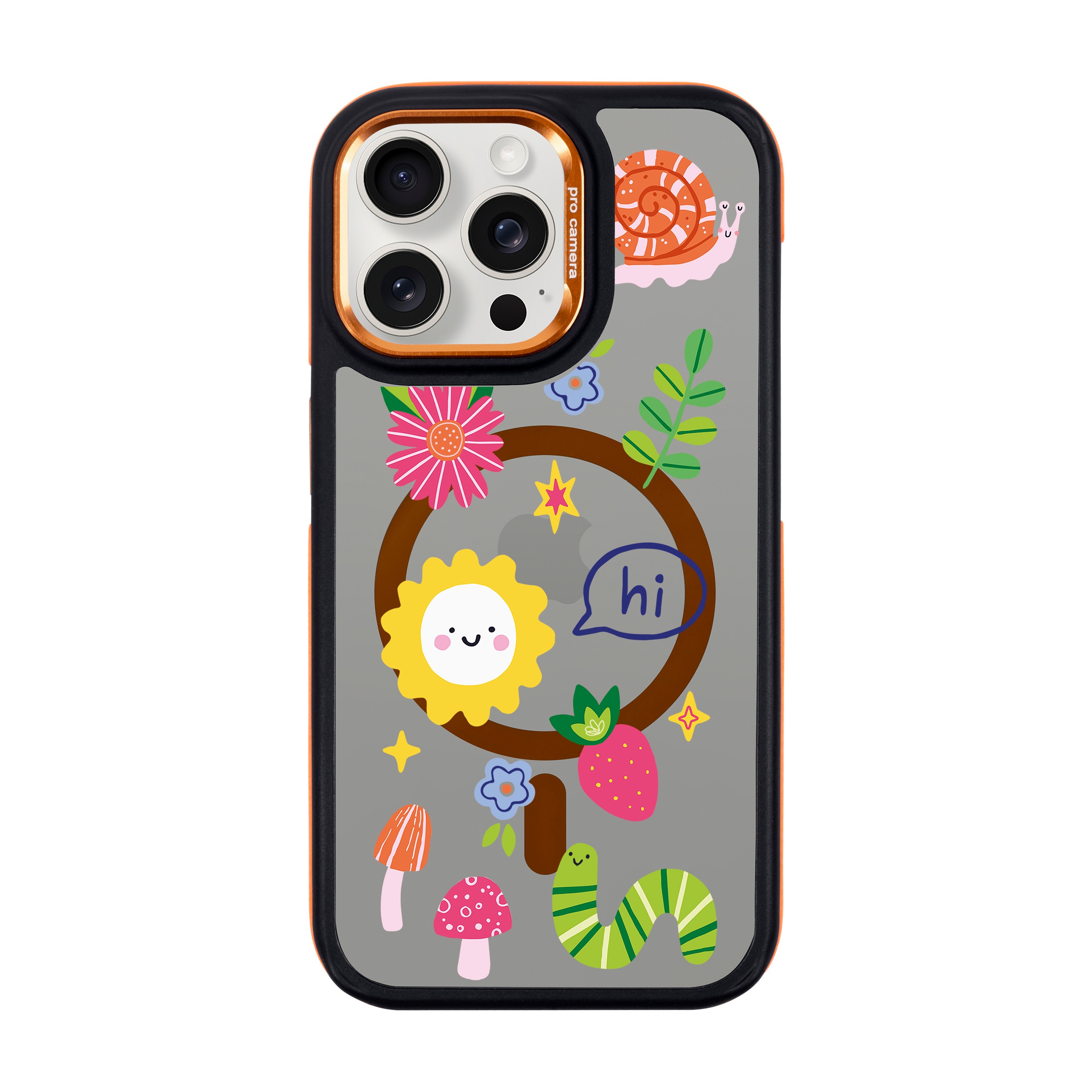 HELLO NATURE-iPhone Dark Case with MagSafe