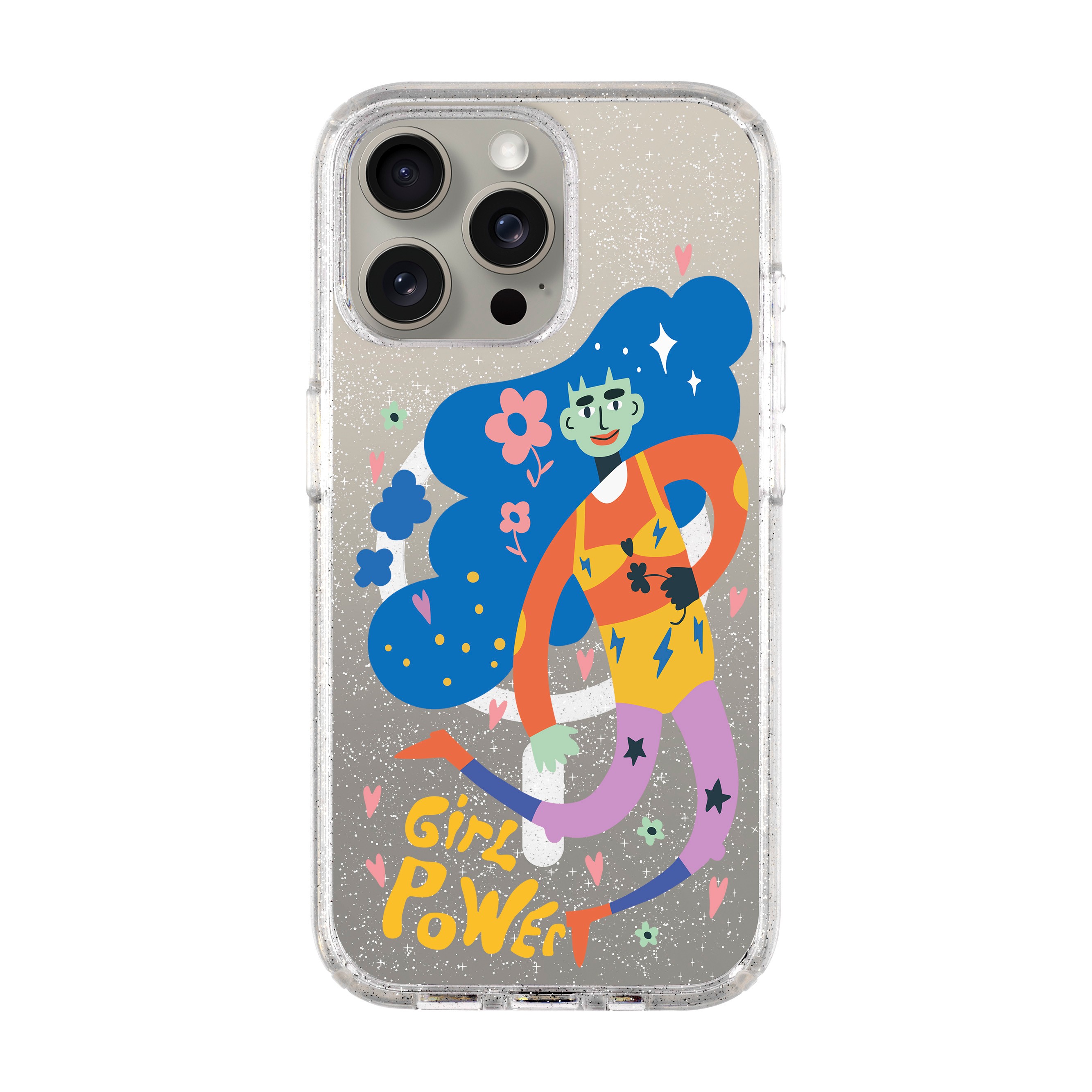 GIRL POWER-iPhone Shiny Case with MagSafe