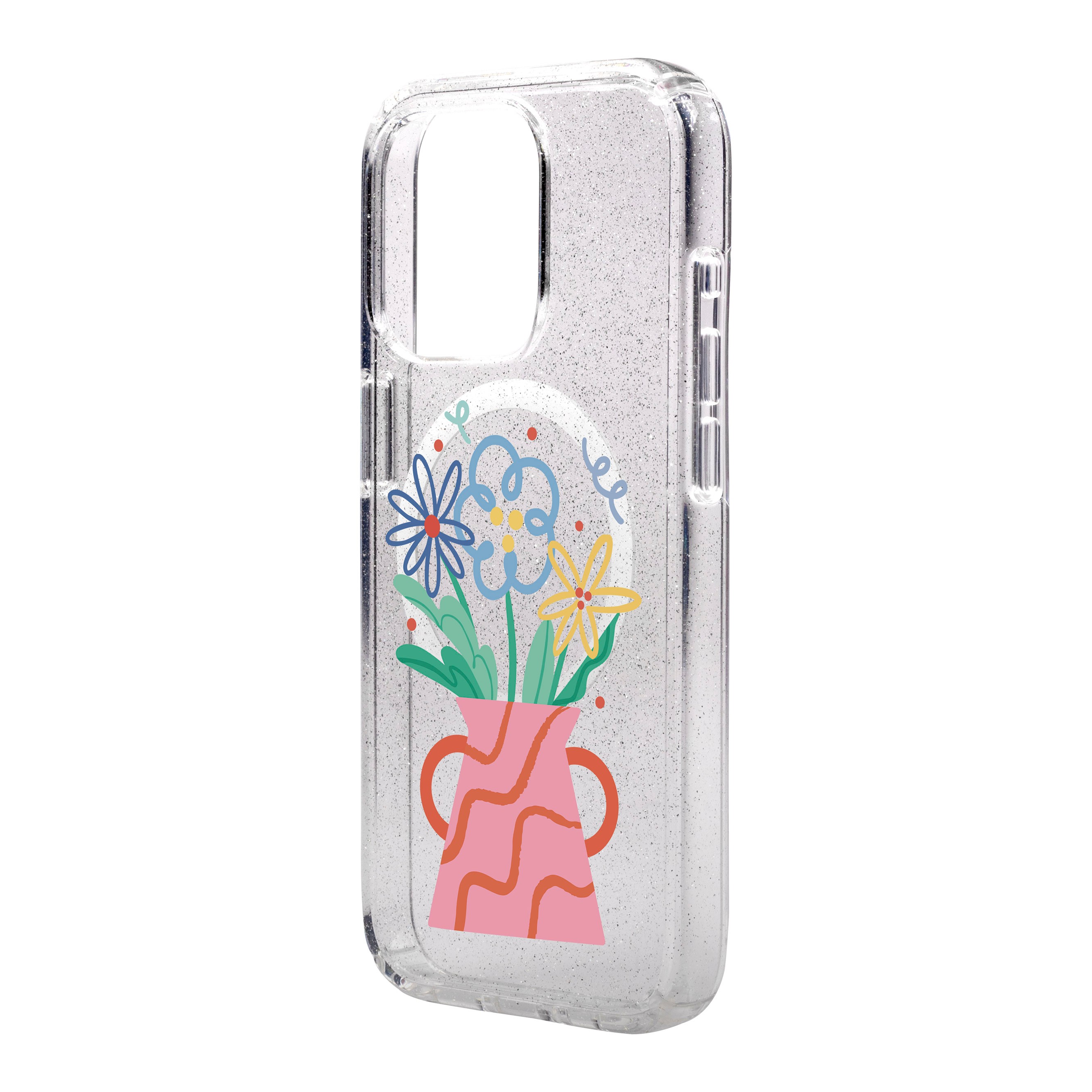 PINK VASE-iPhone Shiny Case with MagSafe