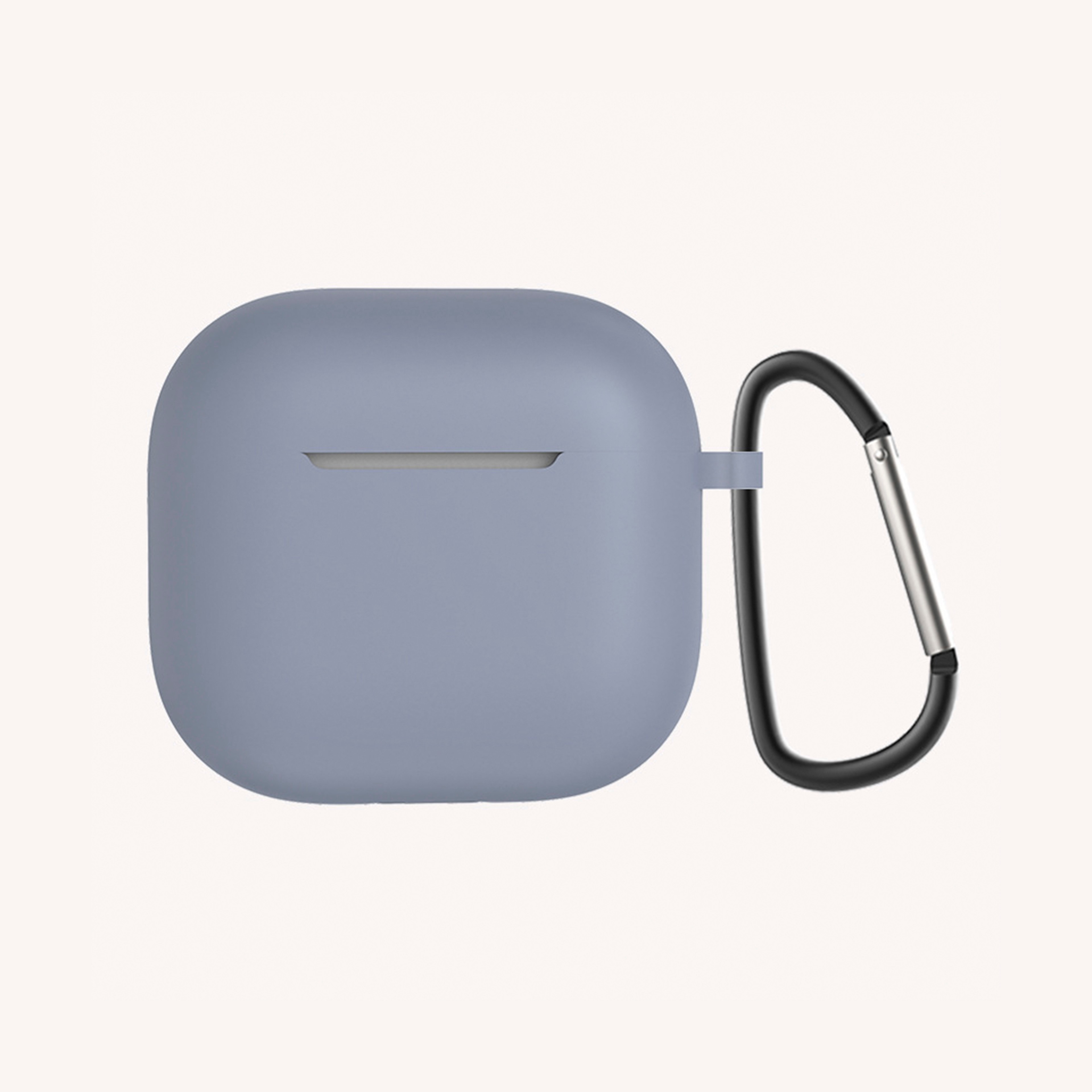 NEW-Apple AirPods Ultra Silikon Kılıf - Lavendery Gray