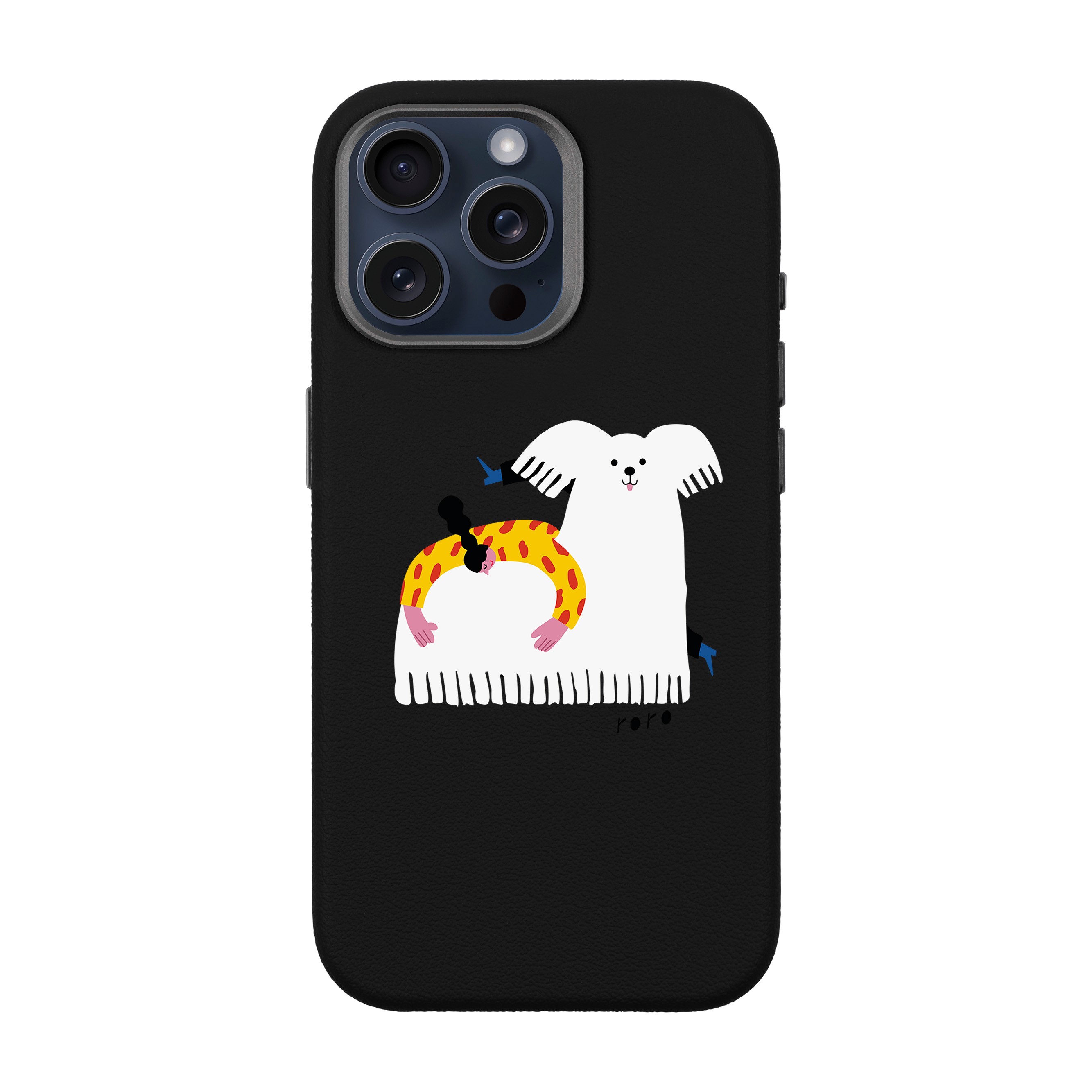 FANCY DOG- iPhone Leather 15 Premium Case with MagSafe