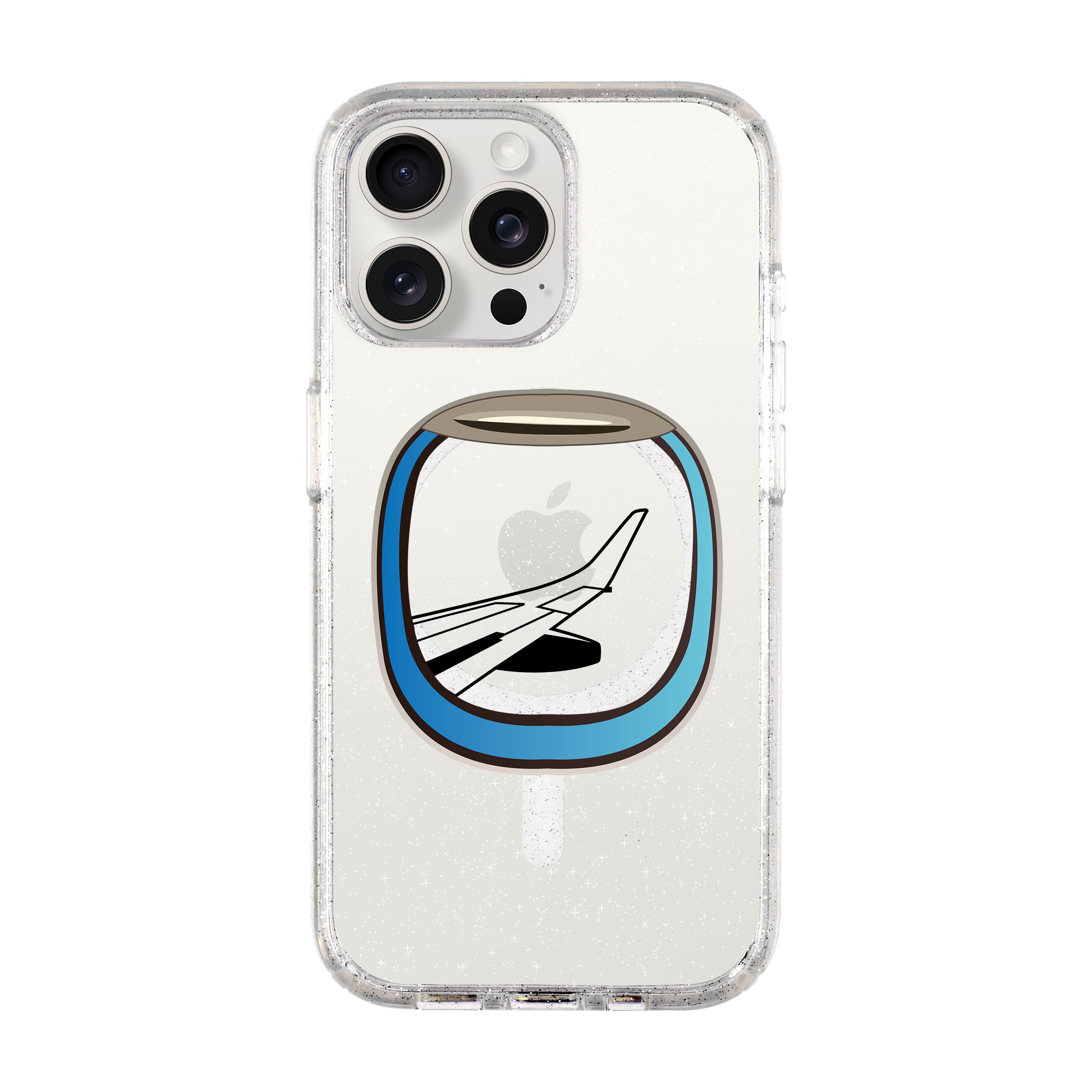 AIRCRAFT WINDOW-iPhone Shiny Case with MagSafe