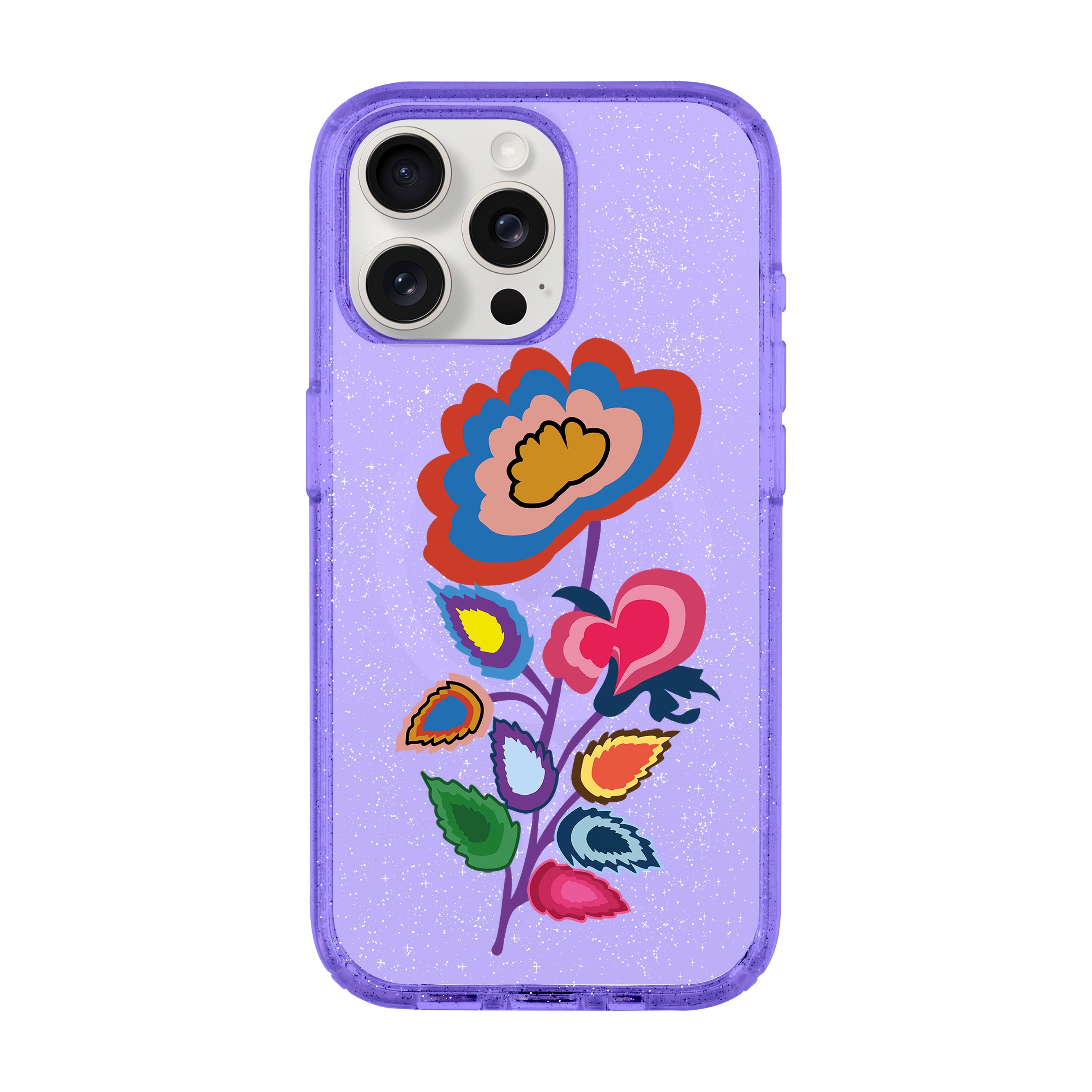 KNITTED FLOWER-iPhone Shiny Case with MagSafe