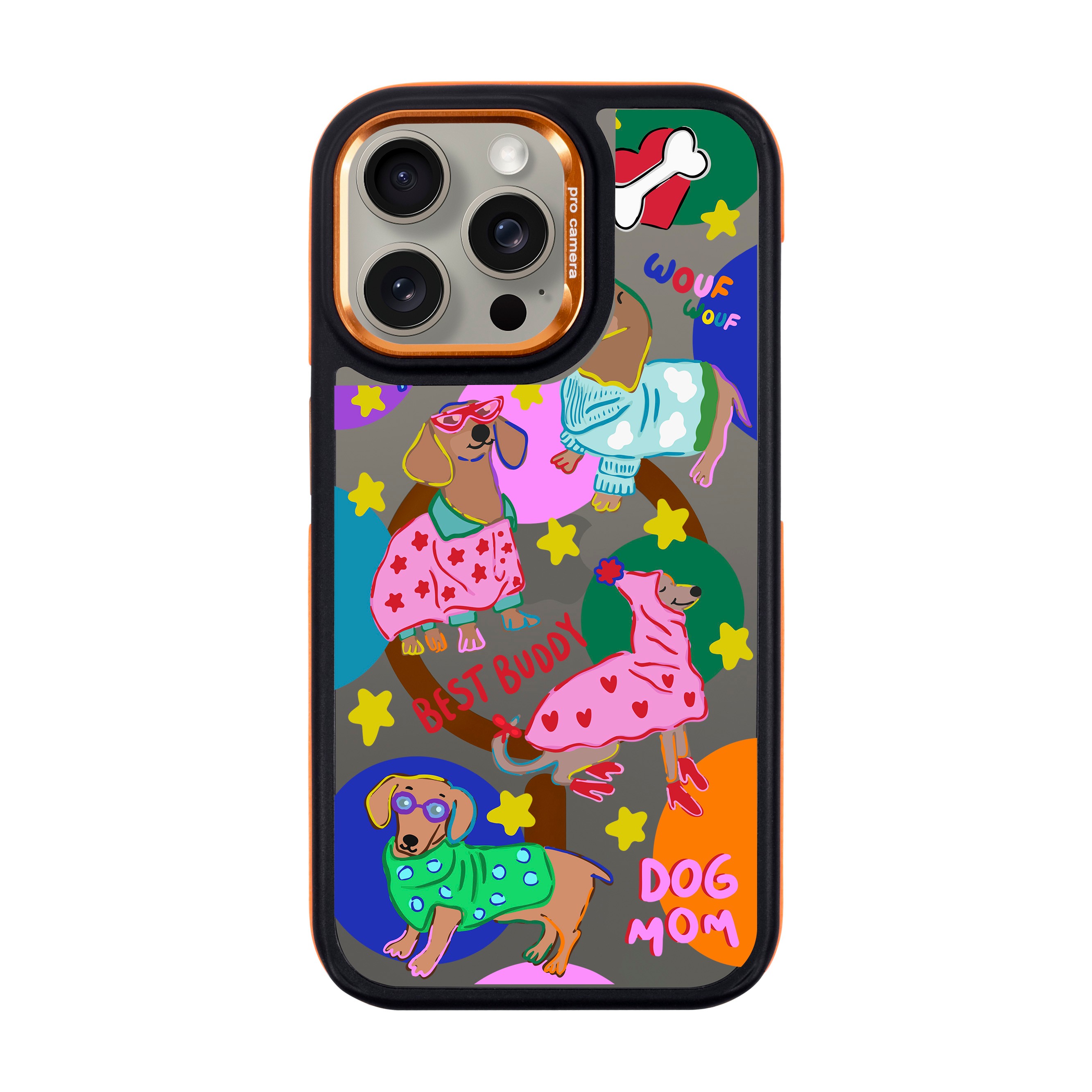 DOG MOM-iPhone Dark Case with MagSafe