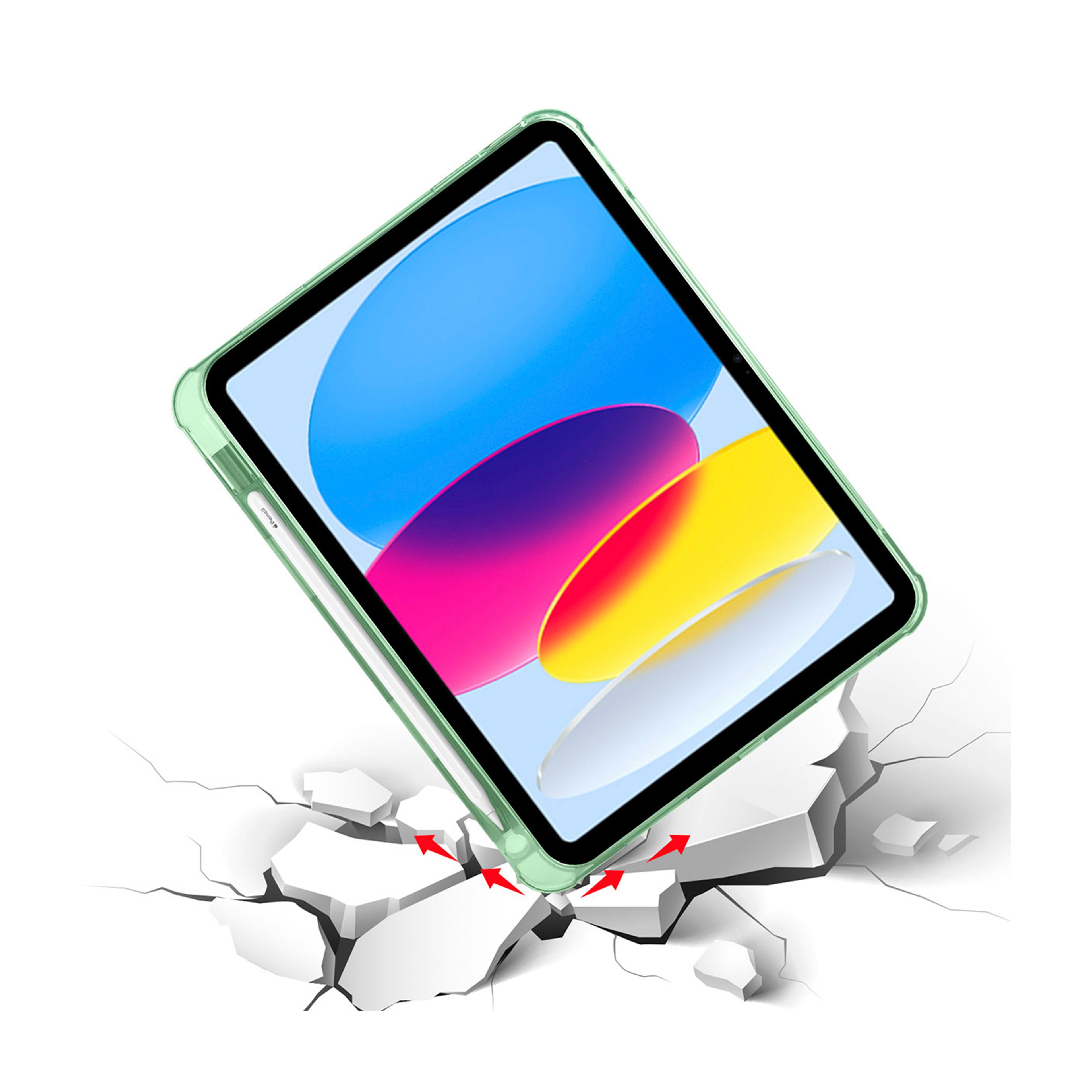 Apple iPad 10.Nesil 10.9 inç 2022-Trigon Folding Kalemlikli Standlı Kılıf
