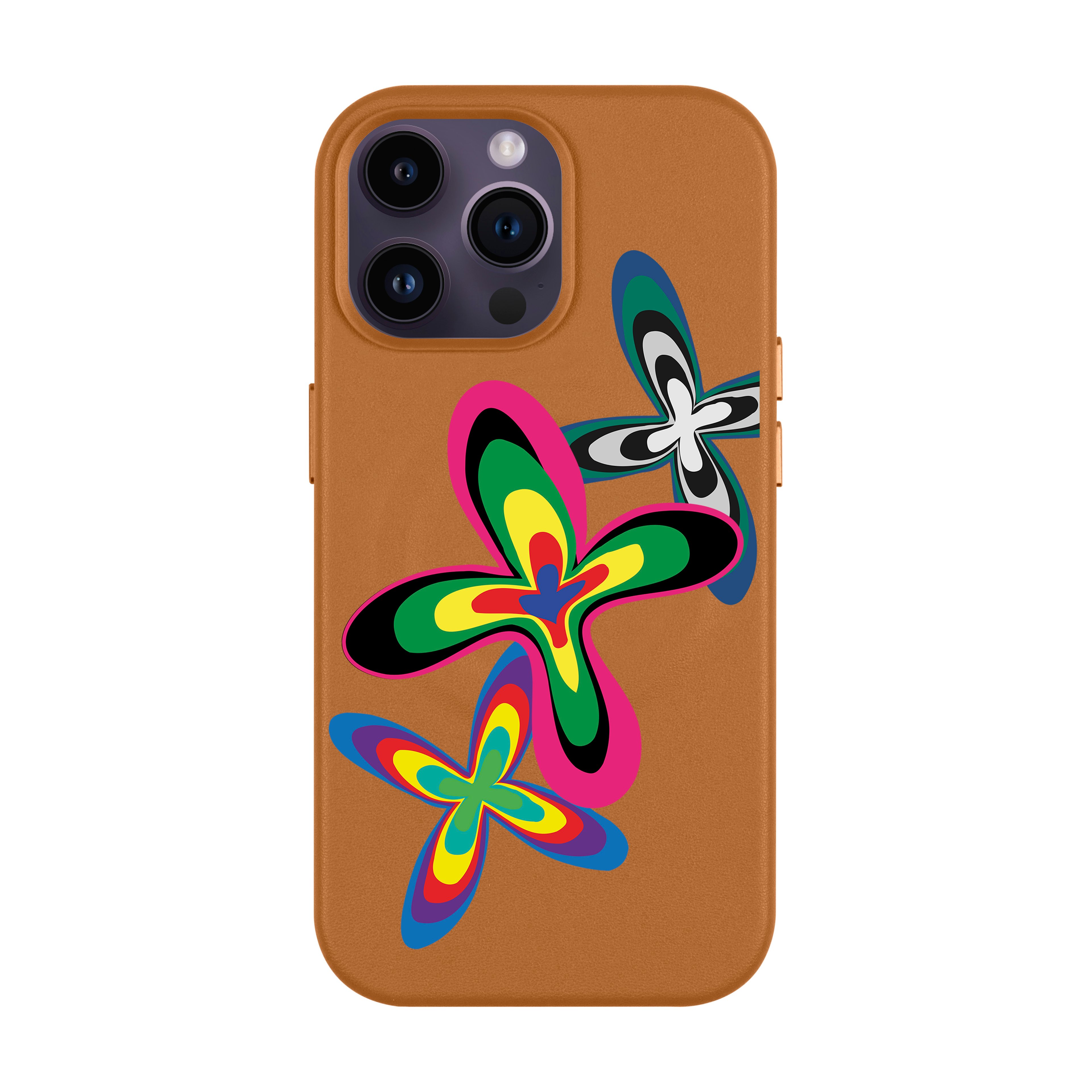 Color Flower - iPhone Leather Case with MagSafe