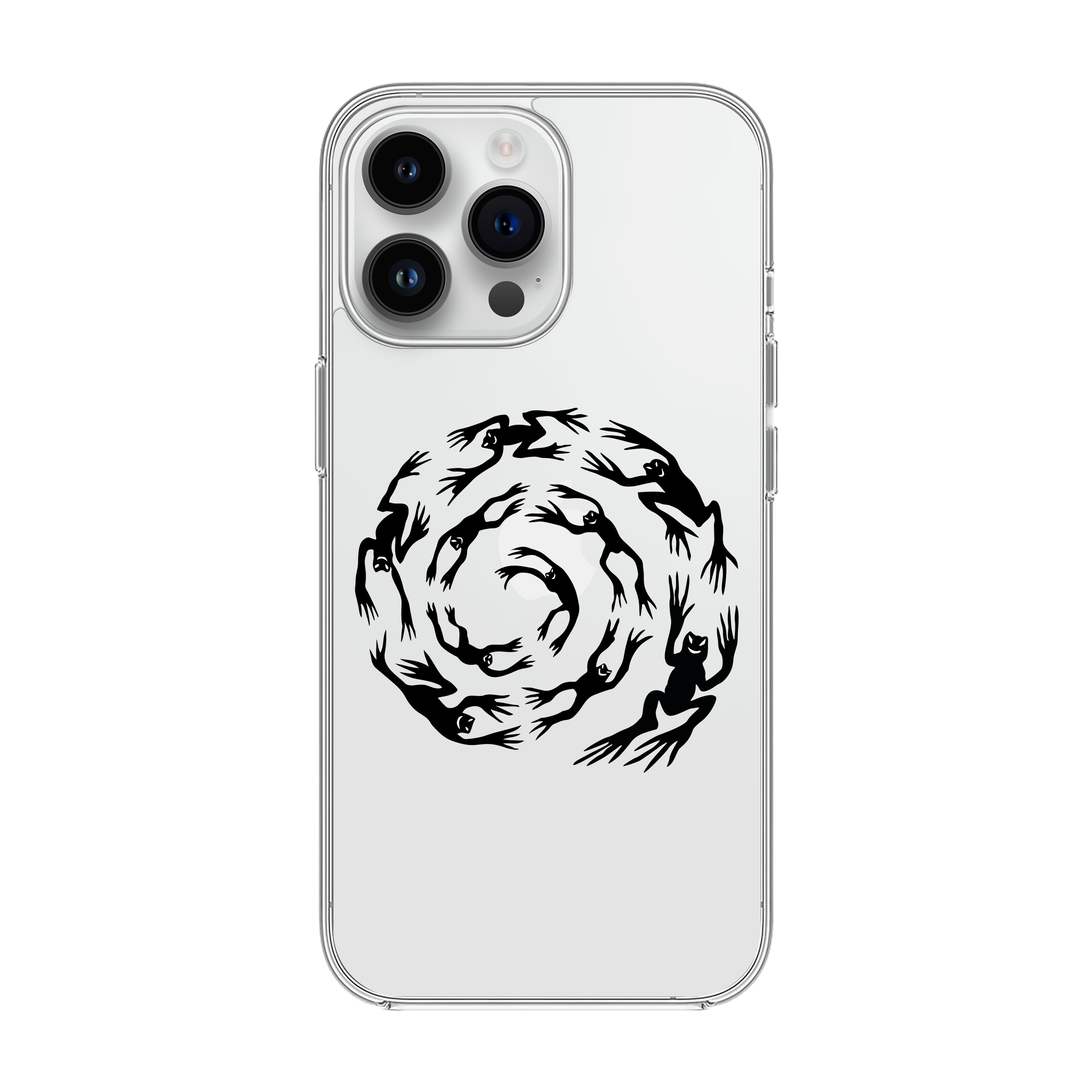 Swirling Frogs - iPhone Clear Case